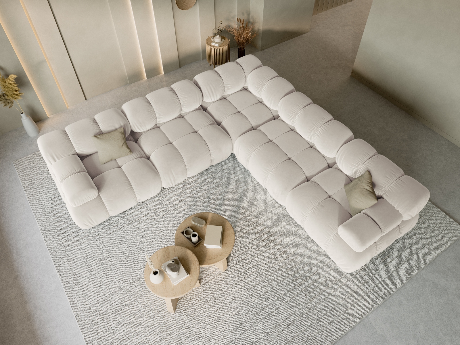 Modulares Ecksofa Caltenu 114 (Bluvel 30)