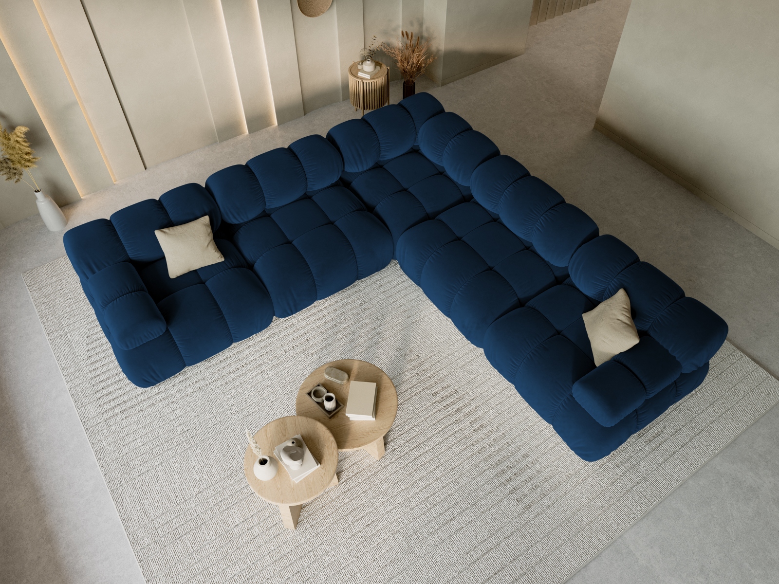 Modulares Ecksofa Caltenu 114 (Bluvel 86)
