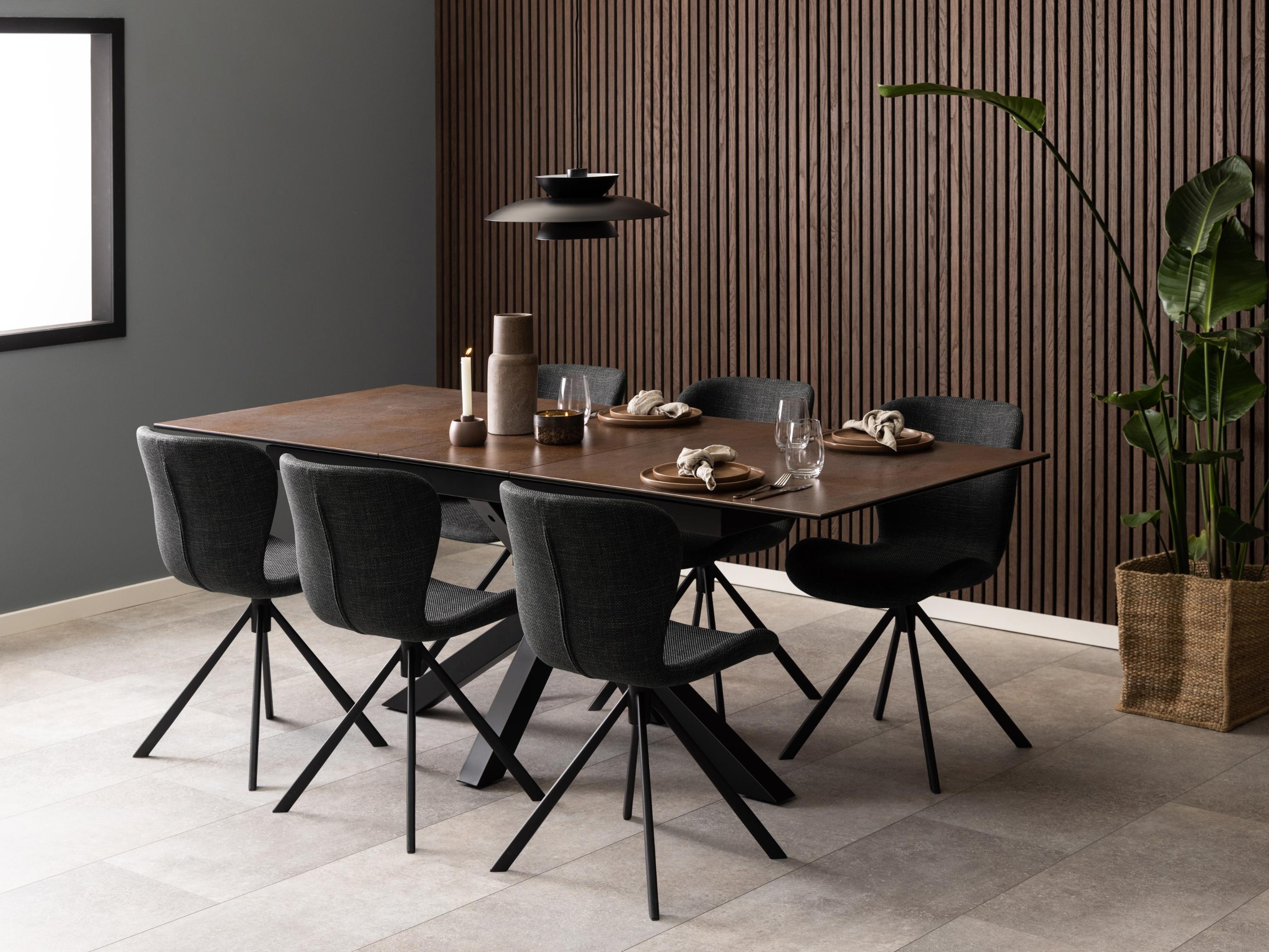 Tisch Norsica 676 (Schwarz + Braun)