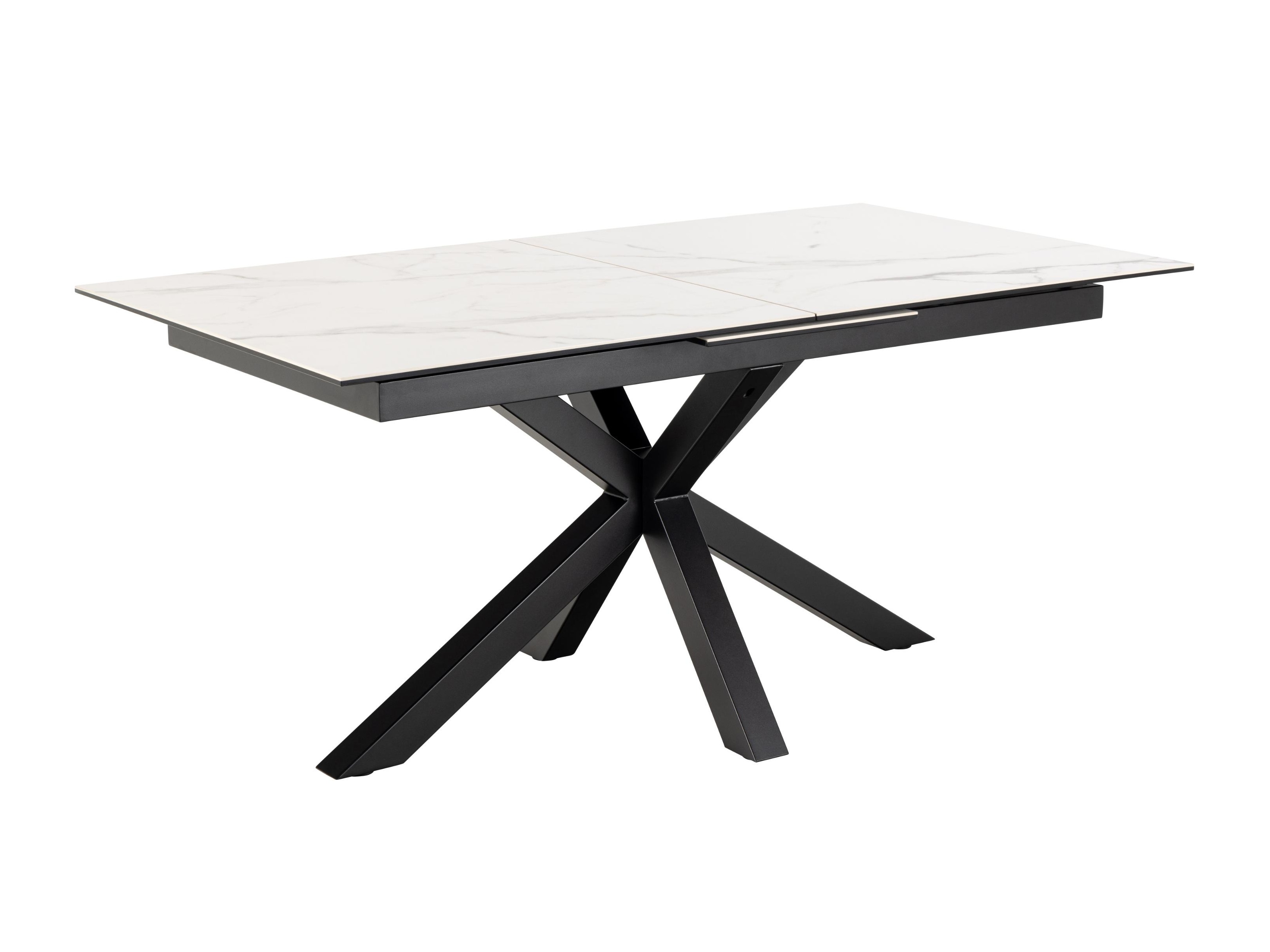 Tisch Norsica 676 (Weisser Marmor + Schwarz)