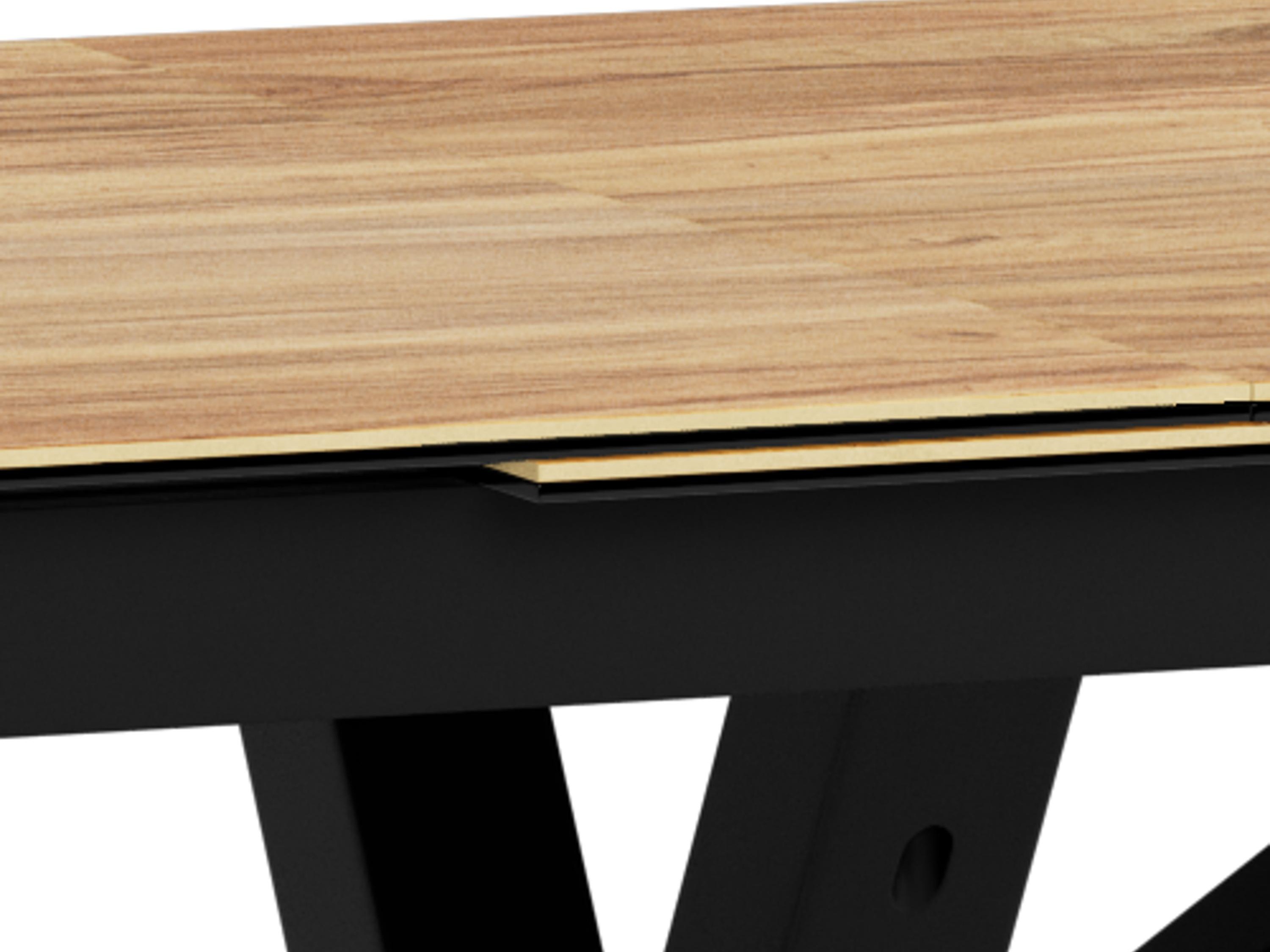 Tisch Norsica 676 (Wildeiche + Schwarz)