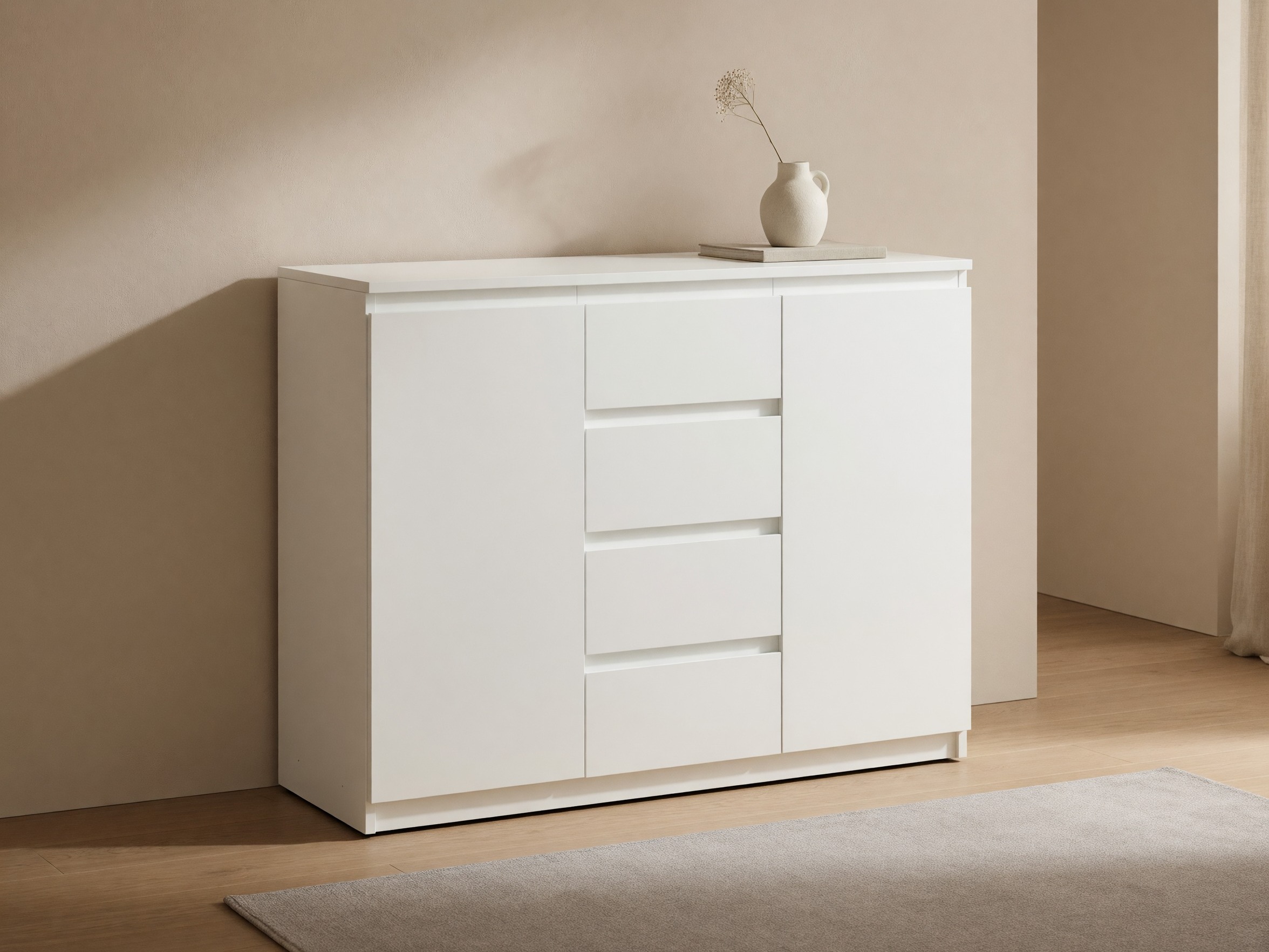 Kommode Cirdelu 105 (Weiss)