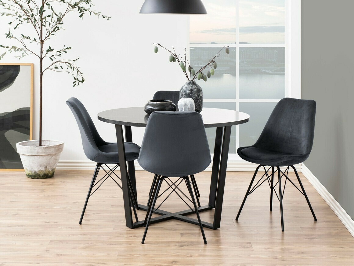 Tisch Norsica 309 (Schwarzer Marmor + Schwarz)