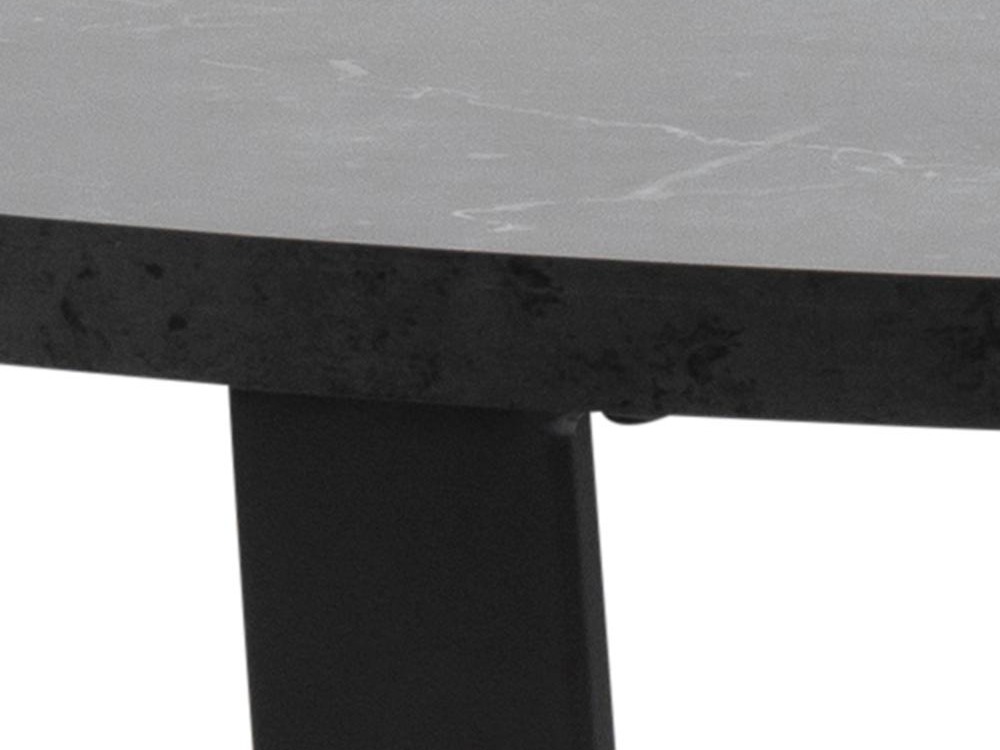 Tisch Norsica 309 (Schwarzer Marmor + Schwarz)