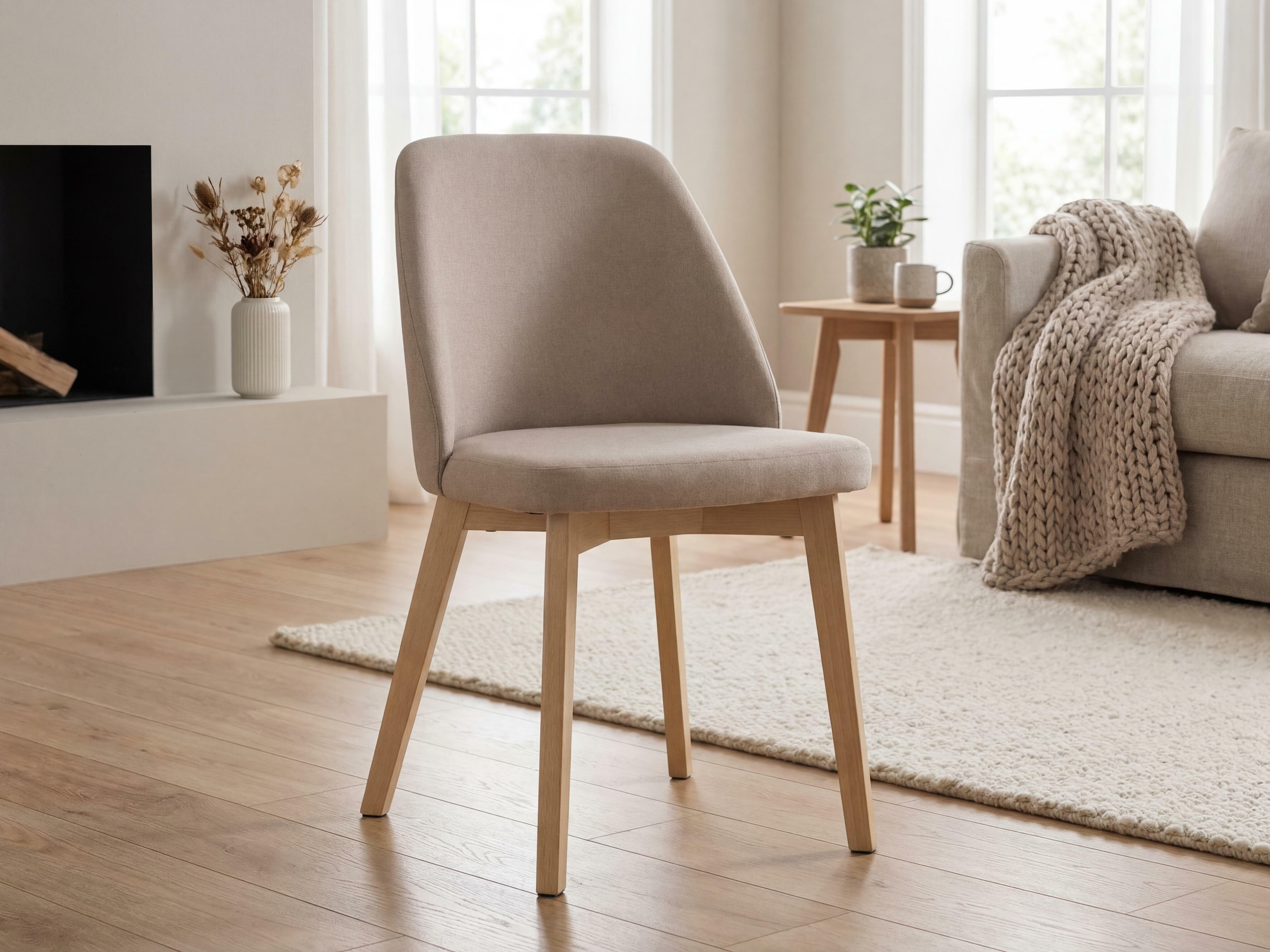 Stuhl Valdosta 100 (Eiche hell + Beige)