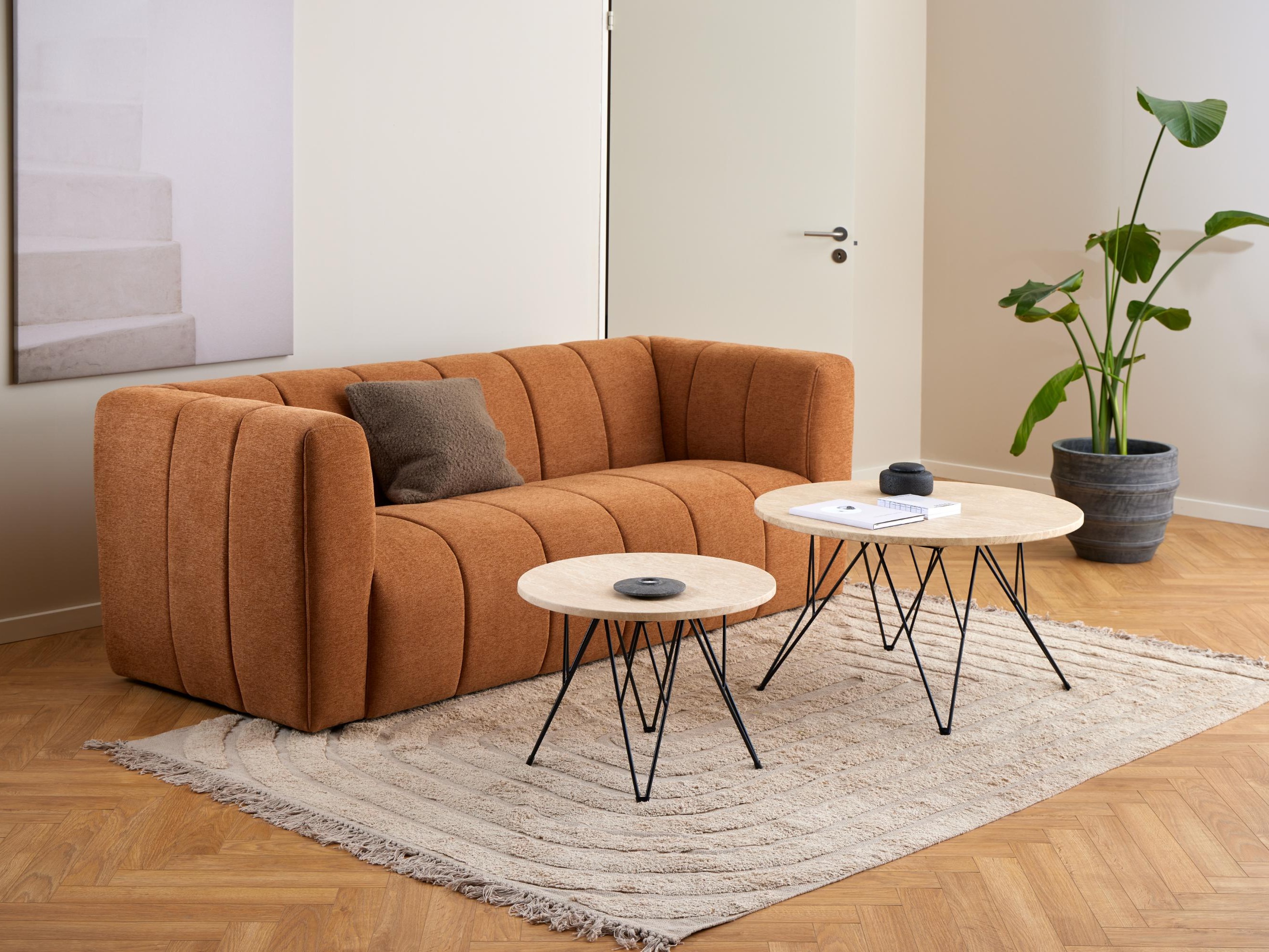 Couchtisch Norsica 819 (Beige + Schwarz)