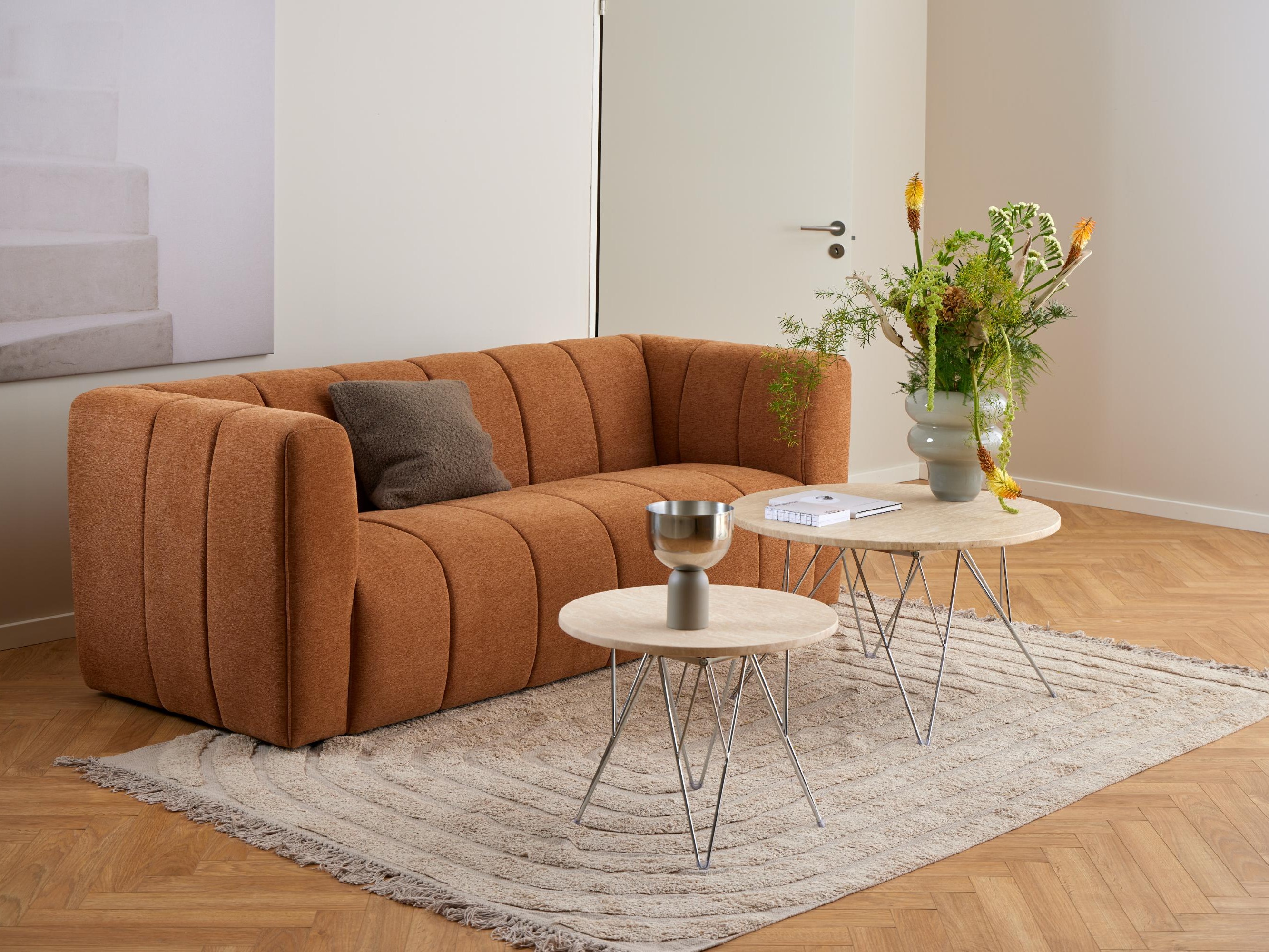 Couchtisch Norsica 819 (Beige + Silber)