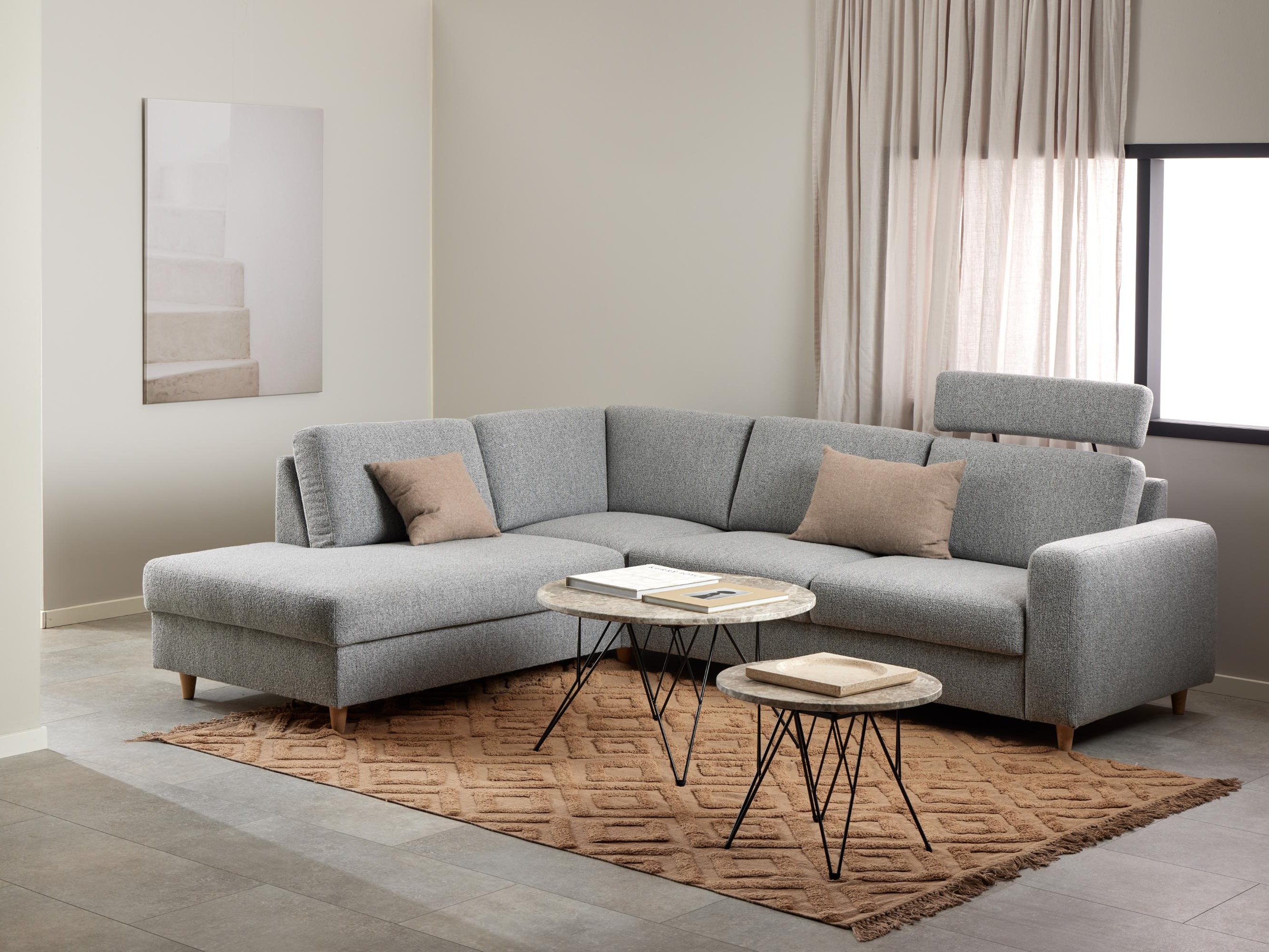 Couchtisch Norsica 819 (Grau + Schwarz)