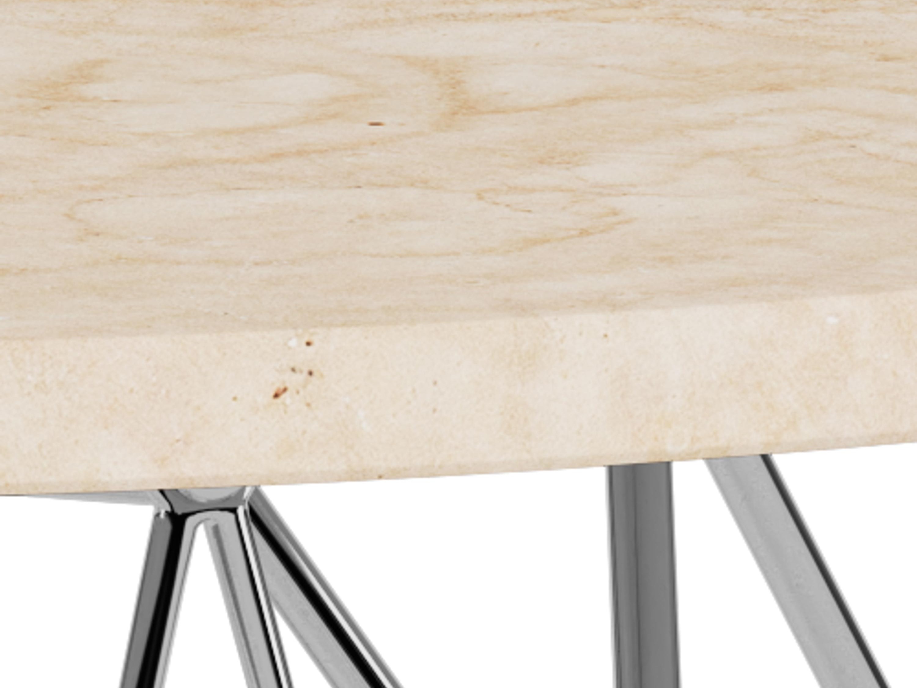 Couchtisch Norsica 820 (Beige + Silber)