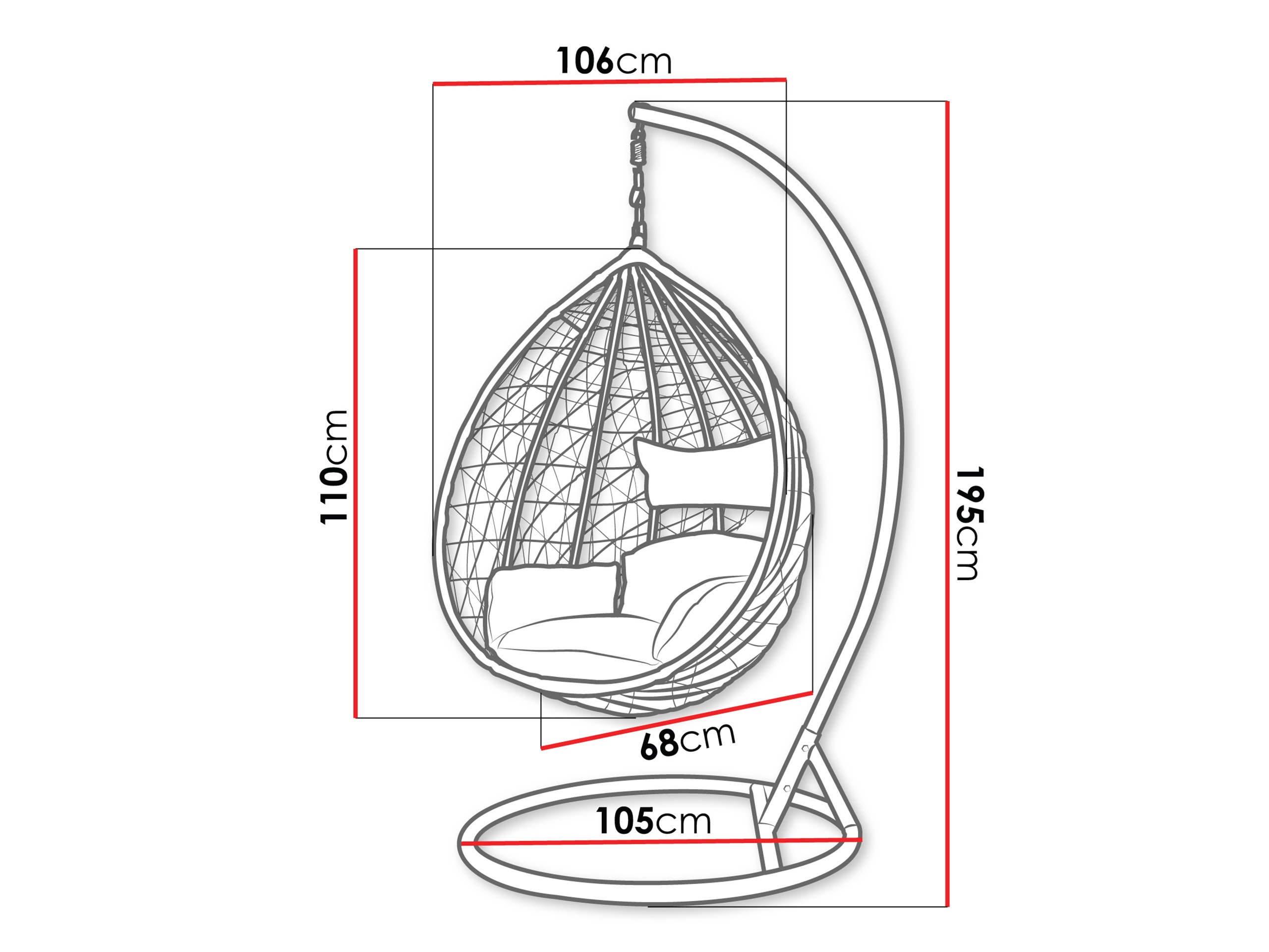 Hängesessel Miramar 137 (Beige)