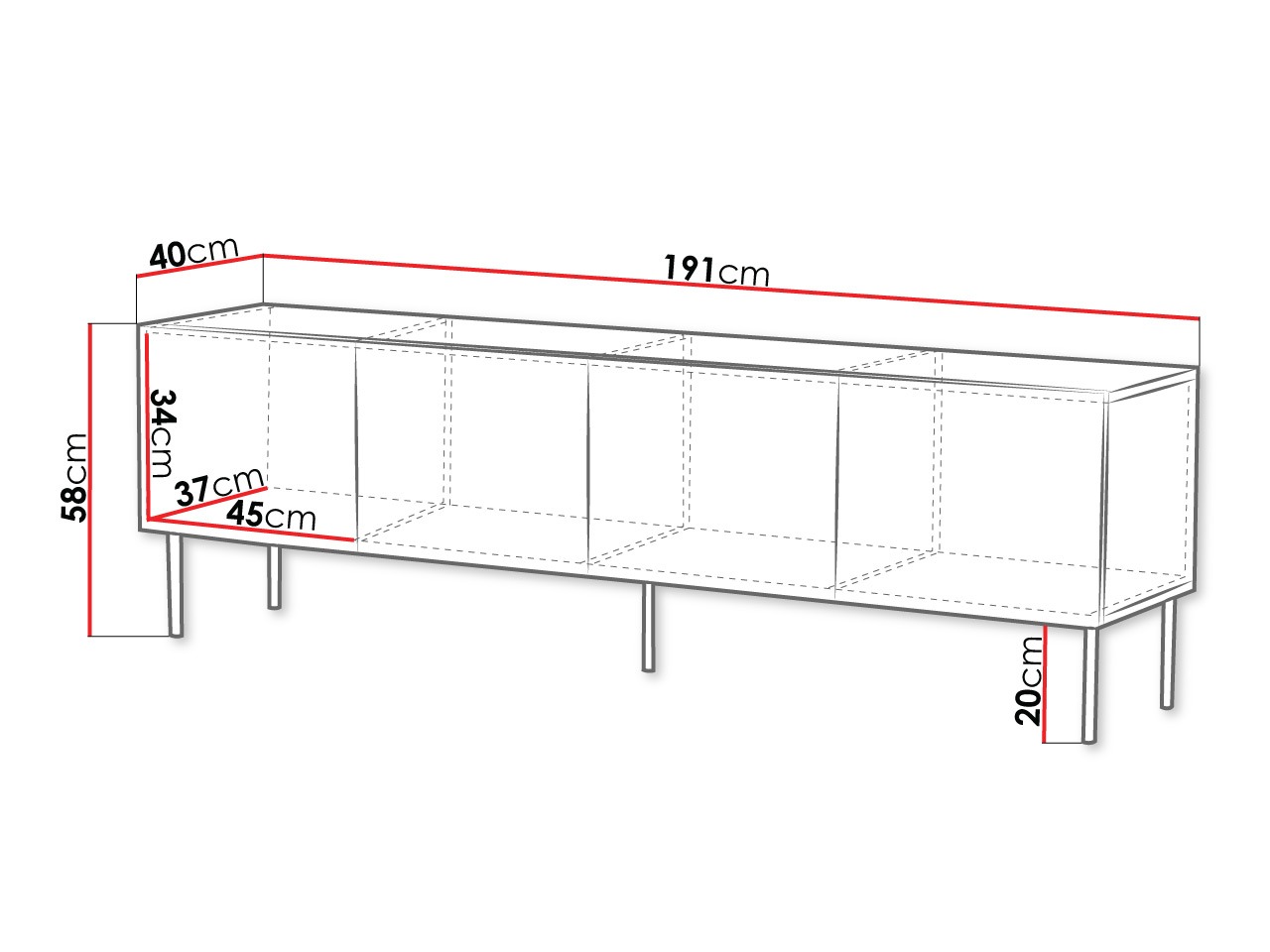 TV-Möbel Morbala 102