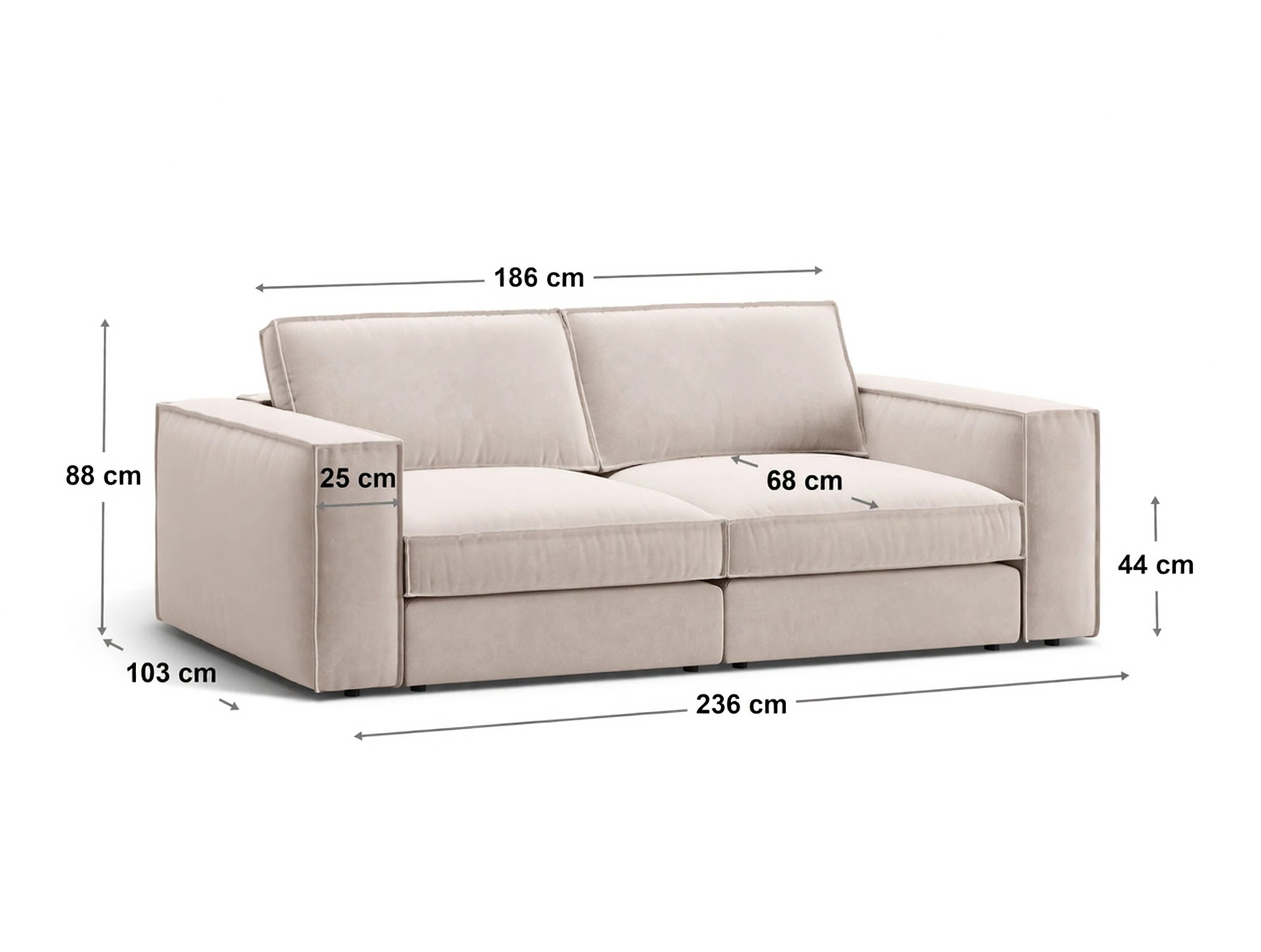 Modulares Sofa Dalodei 108 (Salvador 01)