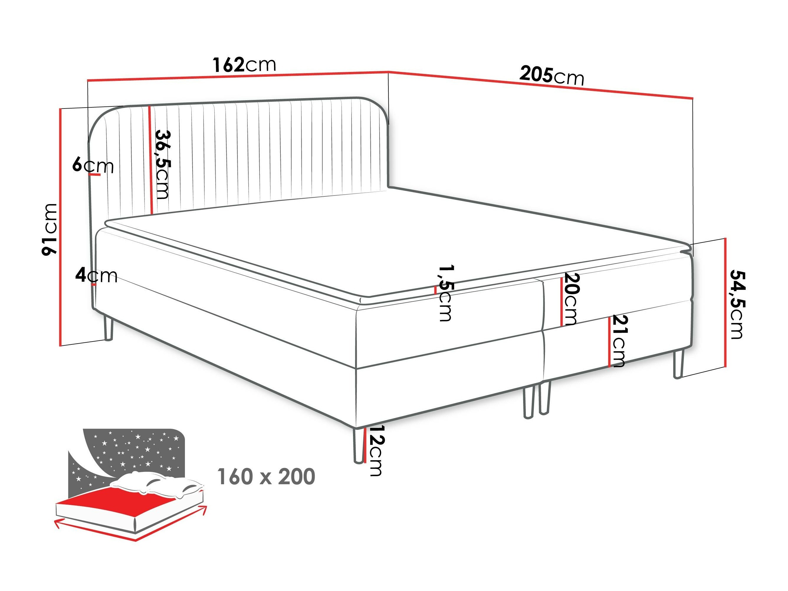 Boxspringbett SD2804