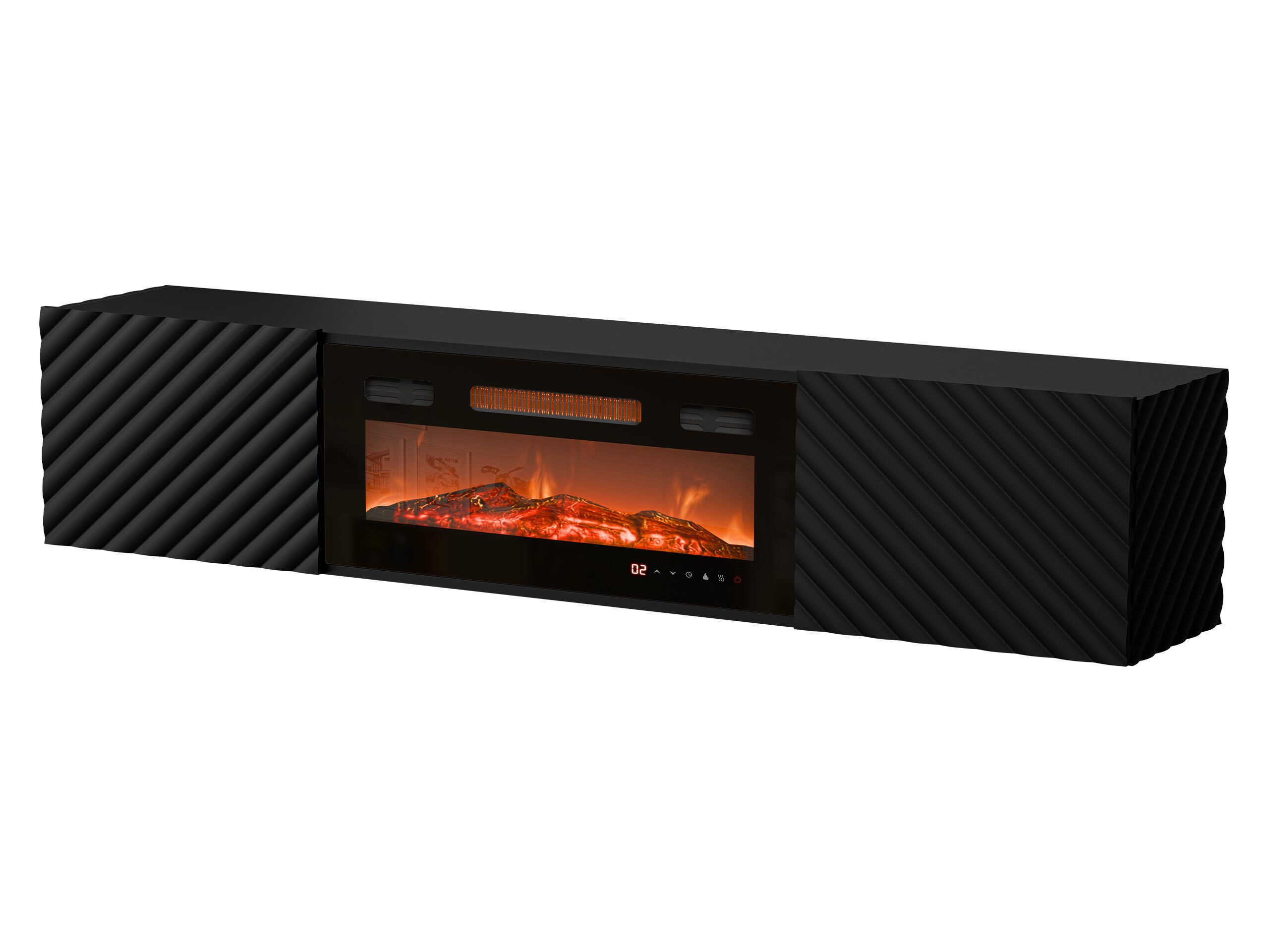 TV-Möbel Charlotte 207 (Schwarz)