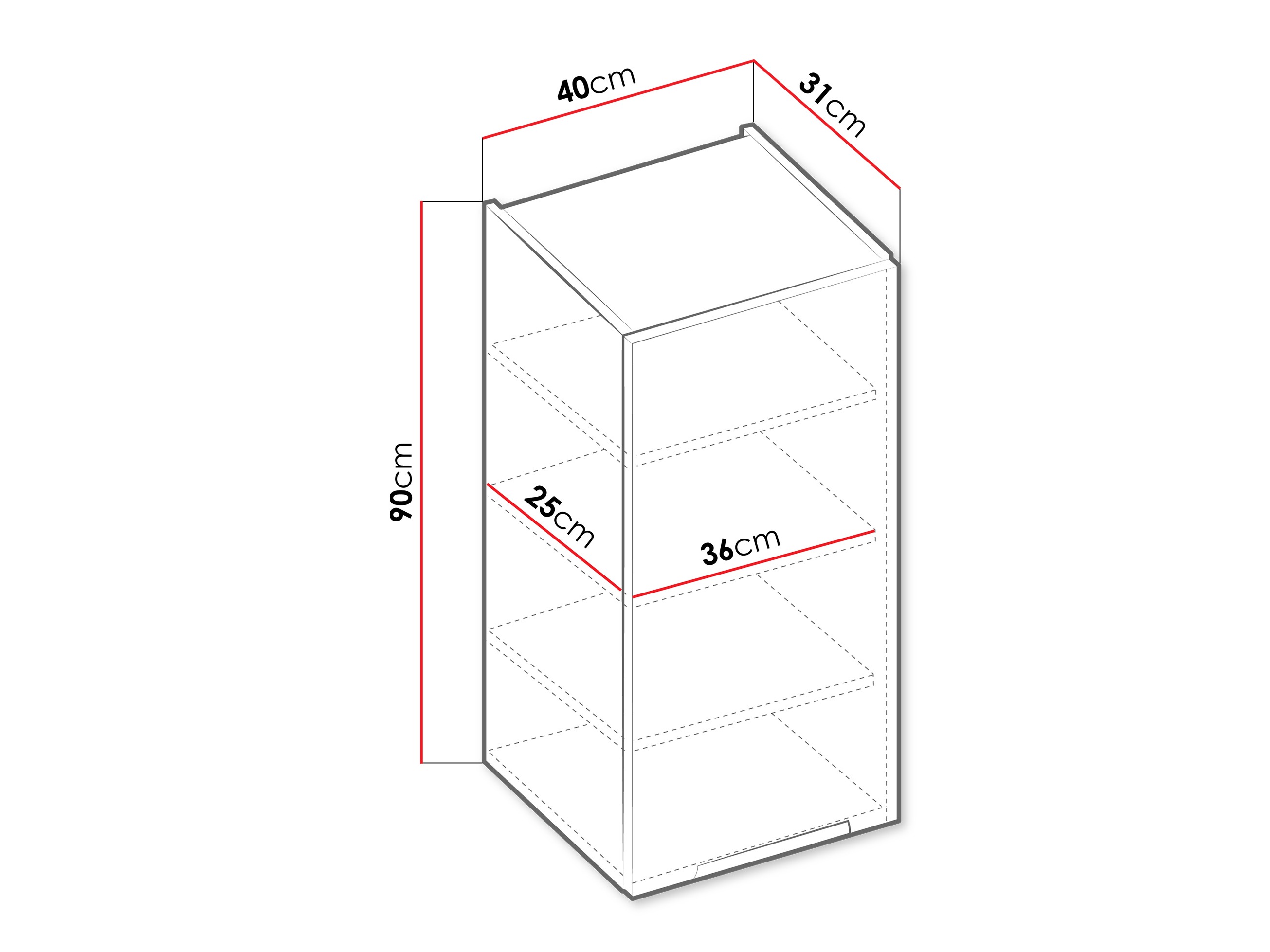 Modularer Hängeschrank Sole 118