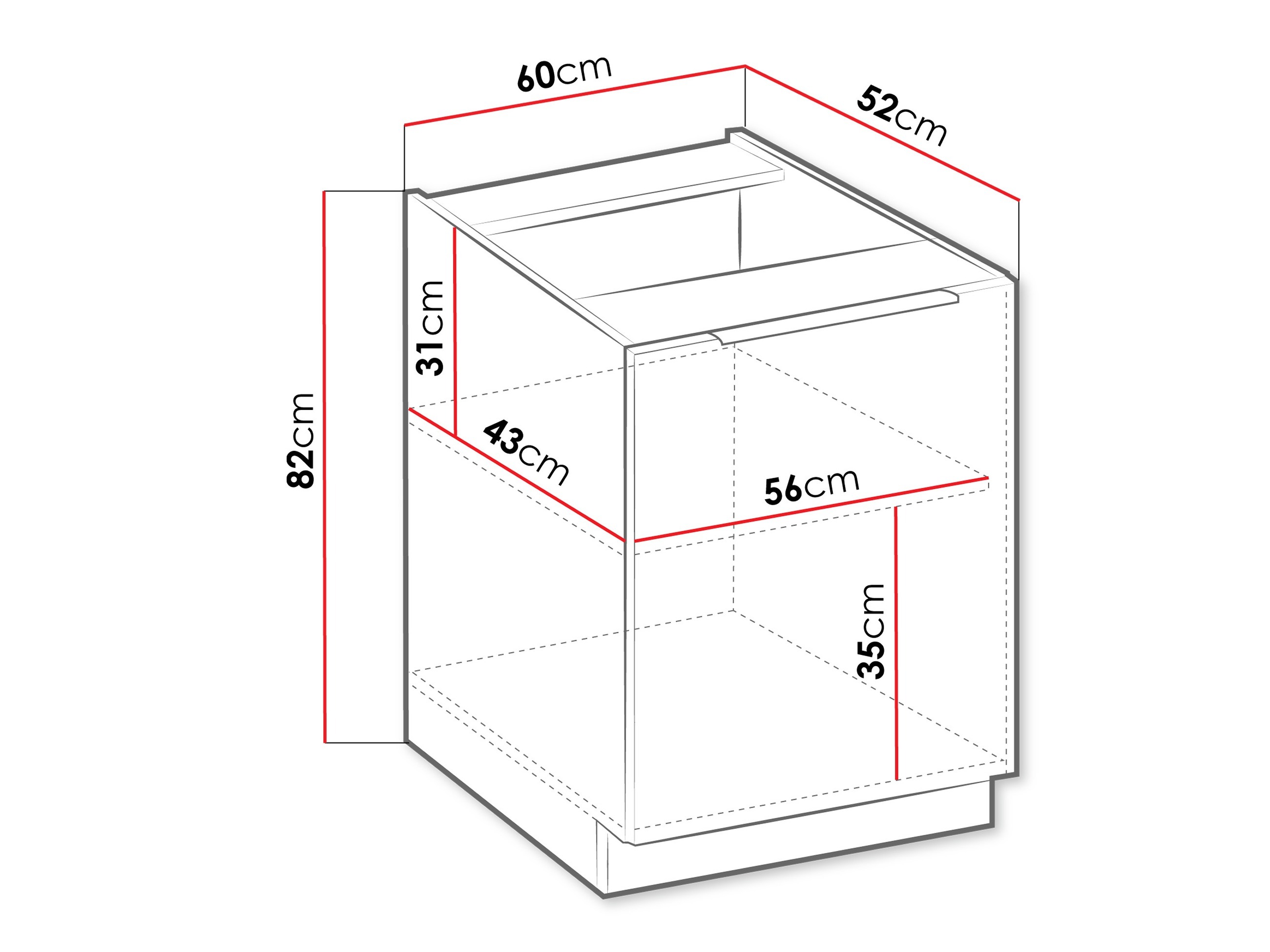 Modularer Schrank mit Türen Sole 125