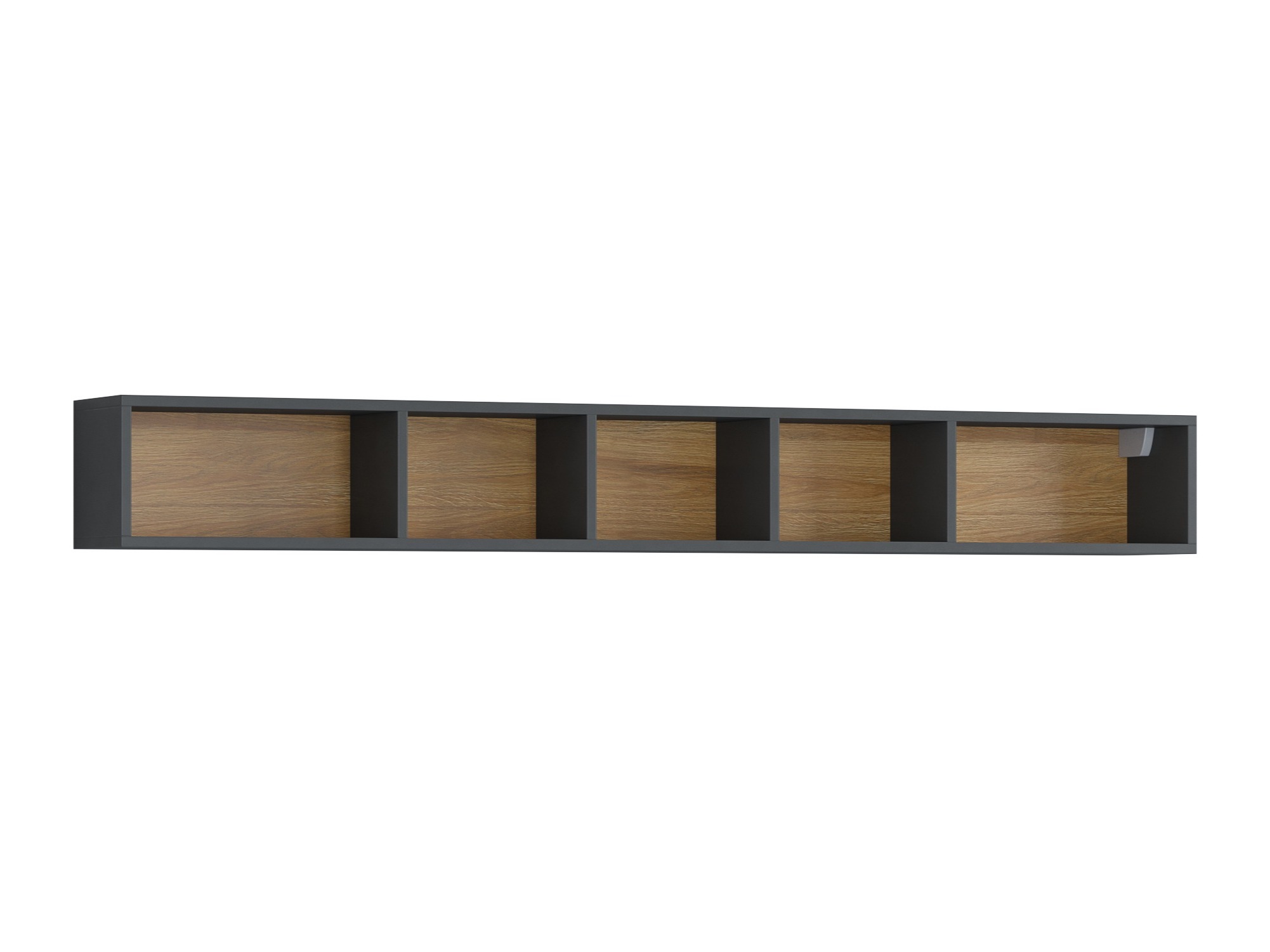 Wandregal Torsone 105 (Anthrazit + Grandson Eichenholzoptik)