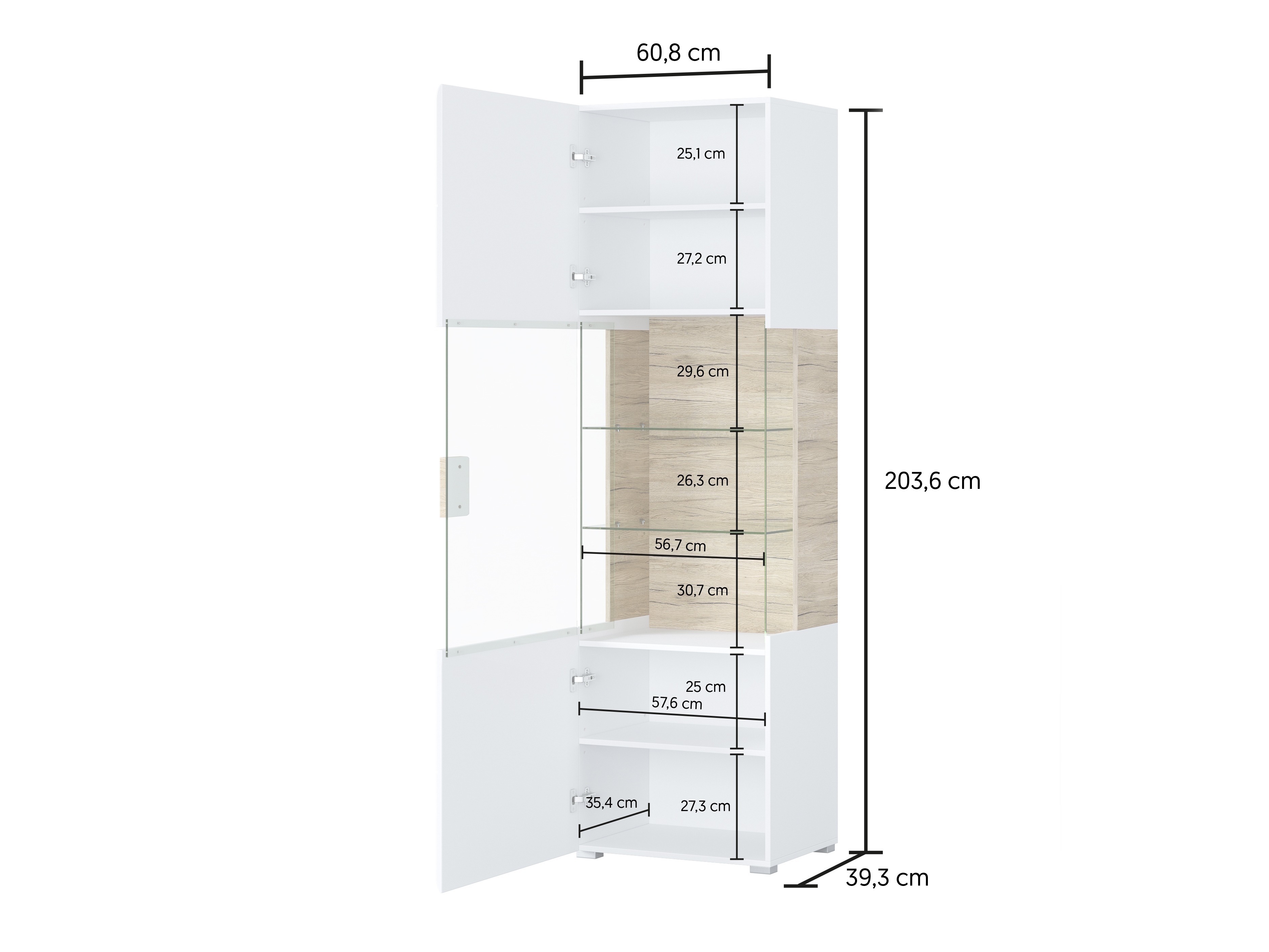 Wohnzimmer-Sets Torsone 104 (Anthrazit + Gloss anthrazit + Grandson Eichenholzoptik)
