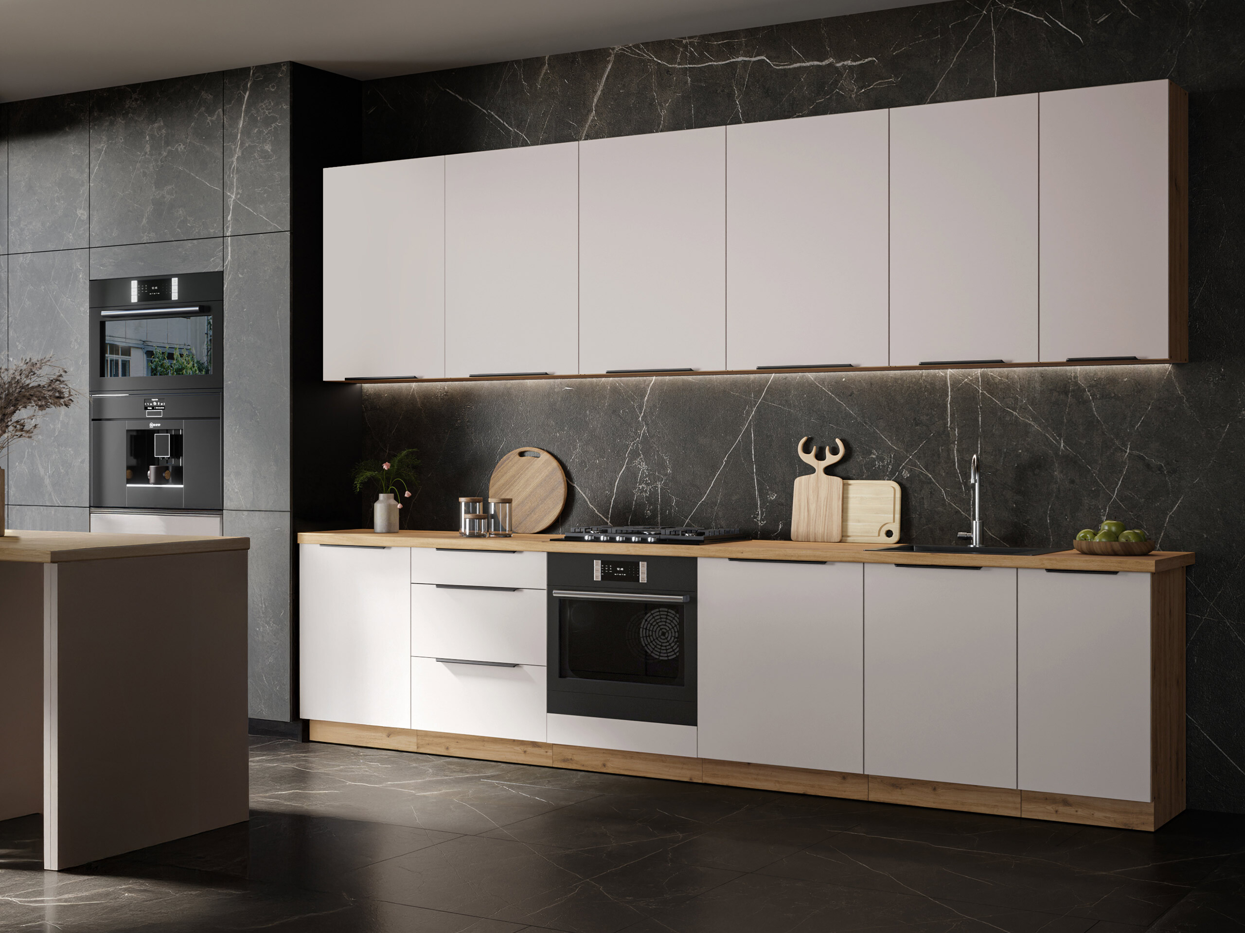 Modularer Waschbeckenschrank mit Türen Sole 152