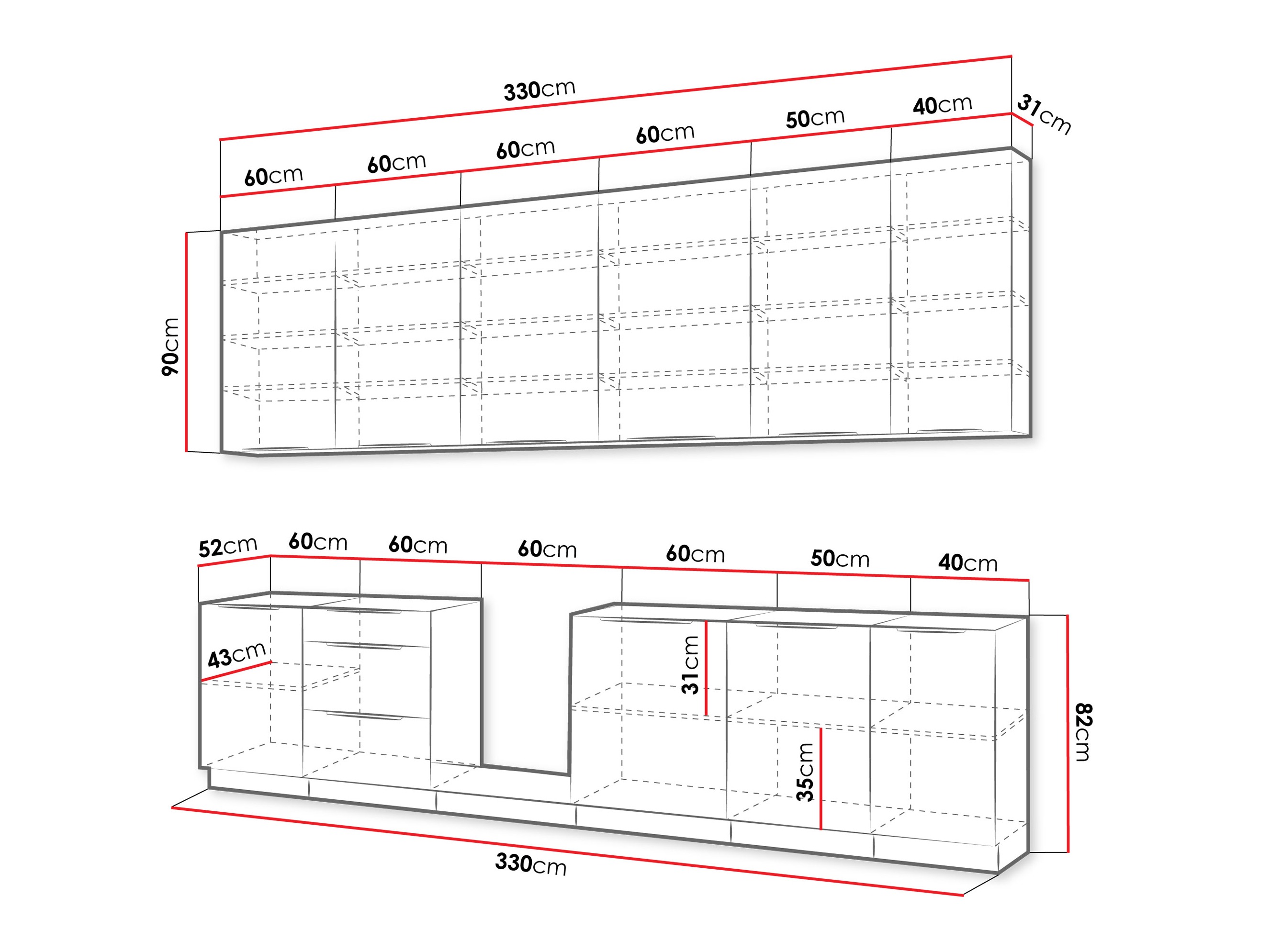 Modulares Küchenset Sole 159