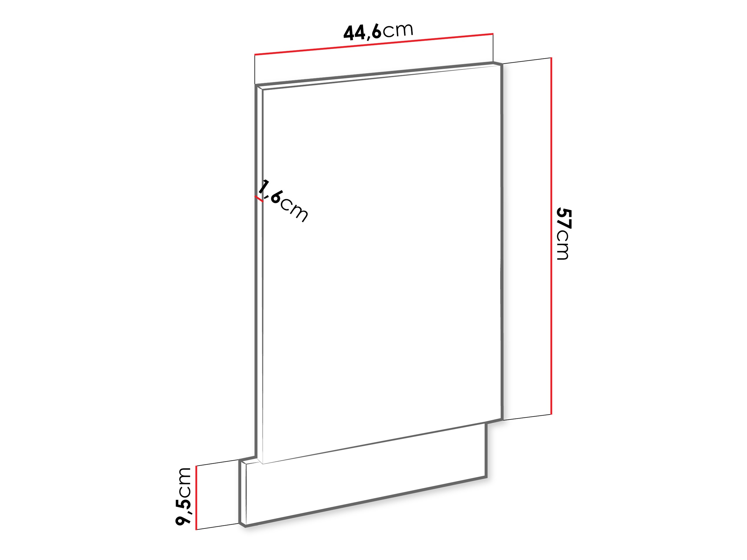 Tür für Geschirrspüler Sole 154