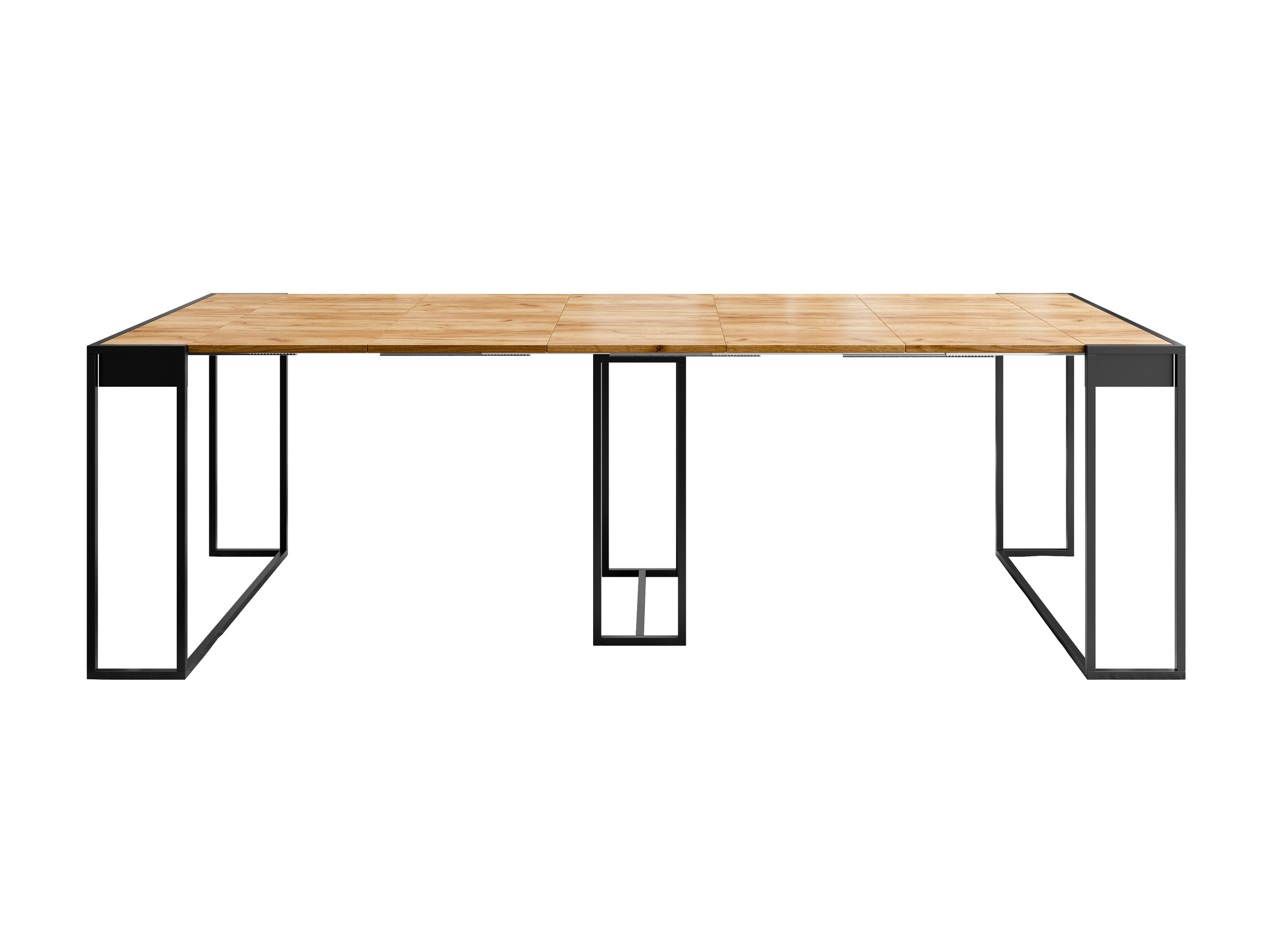 Tisch Buch Oswego 180 (Schwarz + Craft eichenholzoptik)