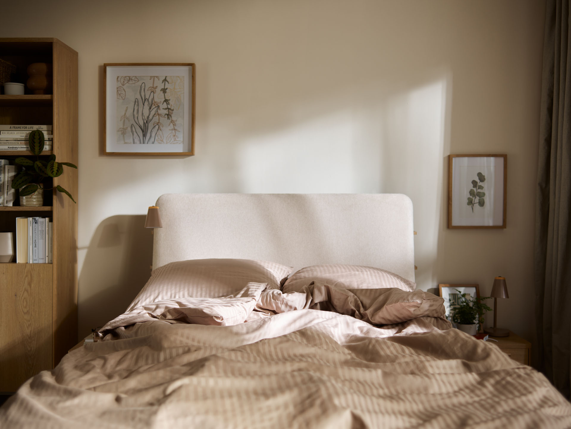 Bett Ruvcamu 108 (Eichenholzoptik + Ecru weiss)