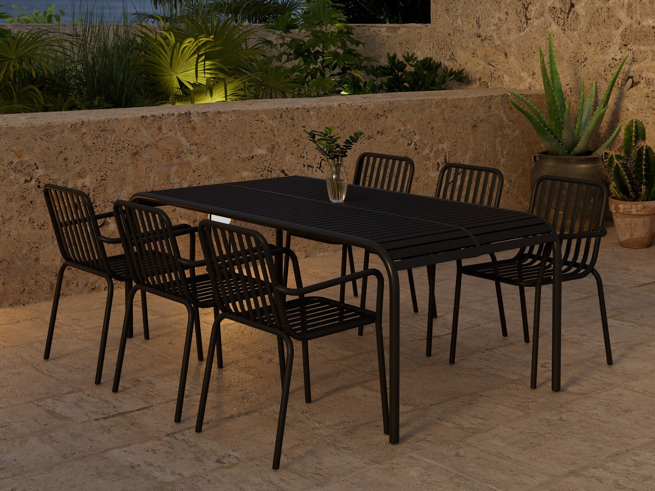 Tisch und Stühle Dallas 5236