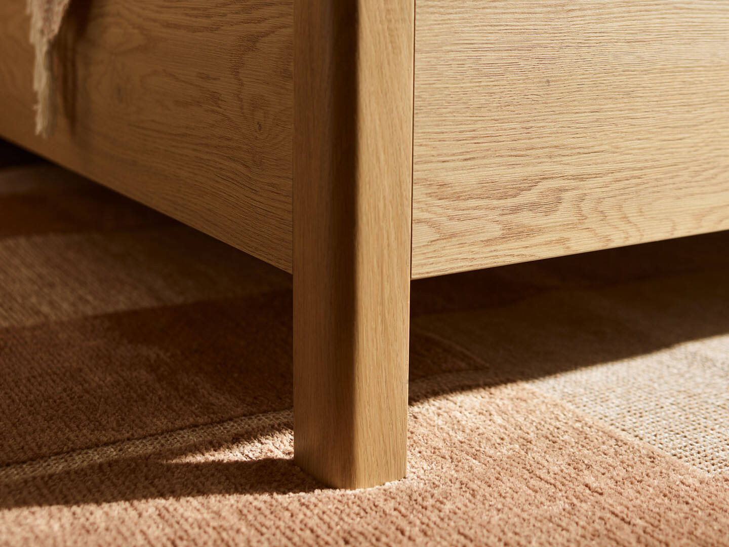 Bett Ruvcamu 108 (Eichenholzoptik + Ecru weiss)