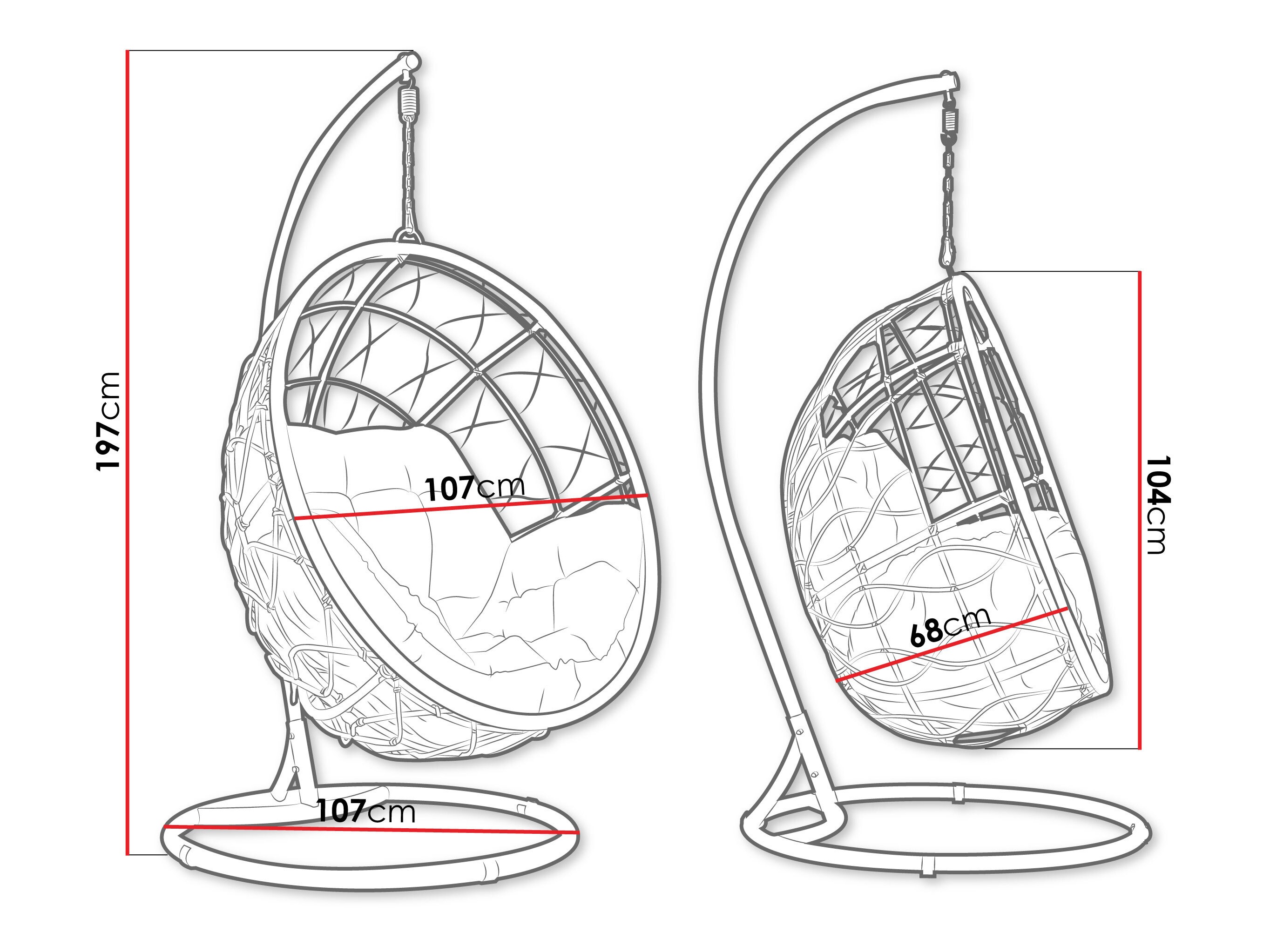 Hängesessel Comfivo Popas