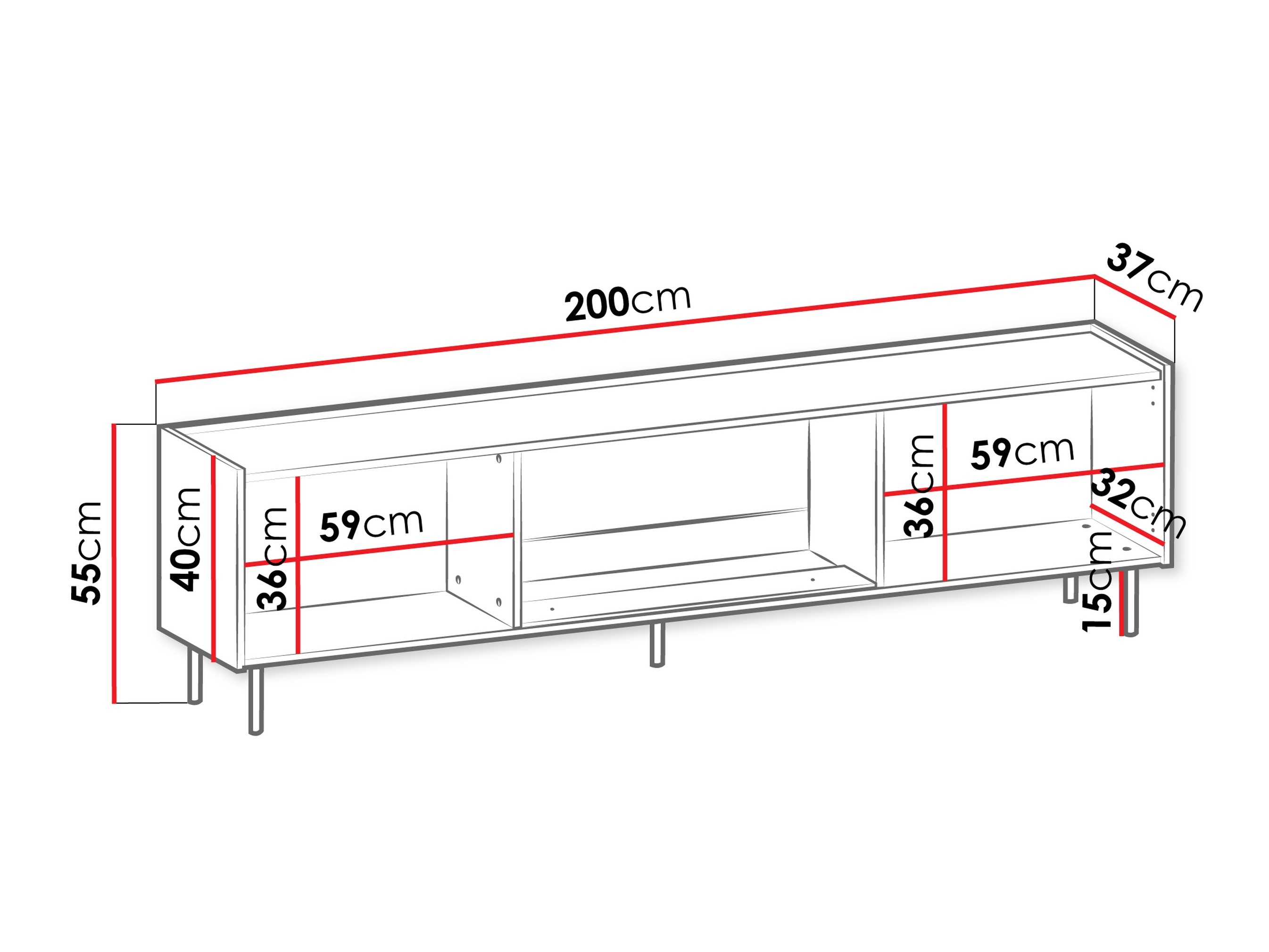TV-Möbel Comfivo Belviro 110