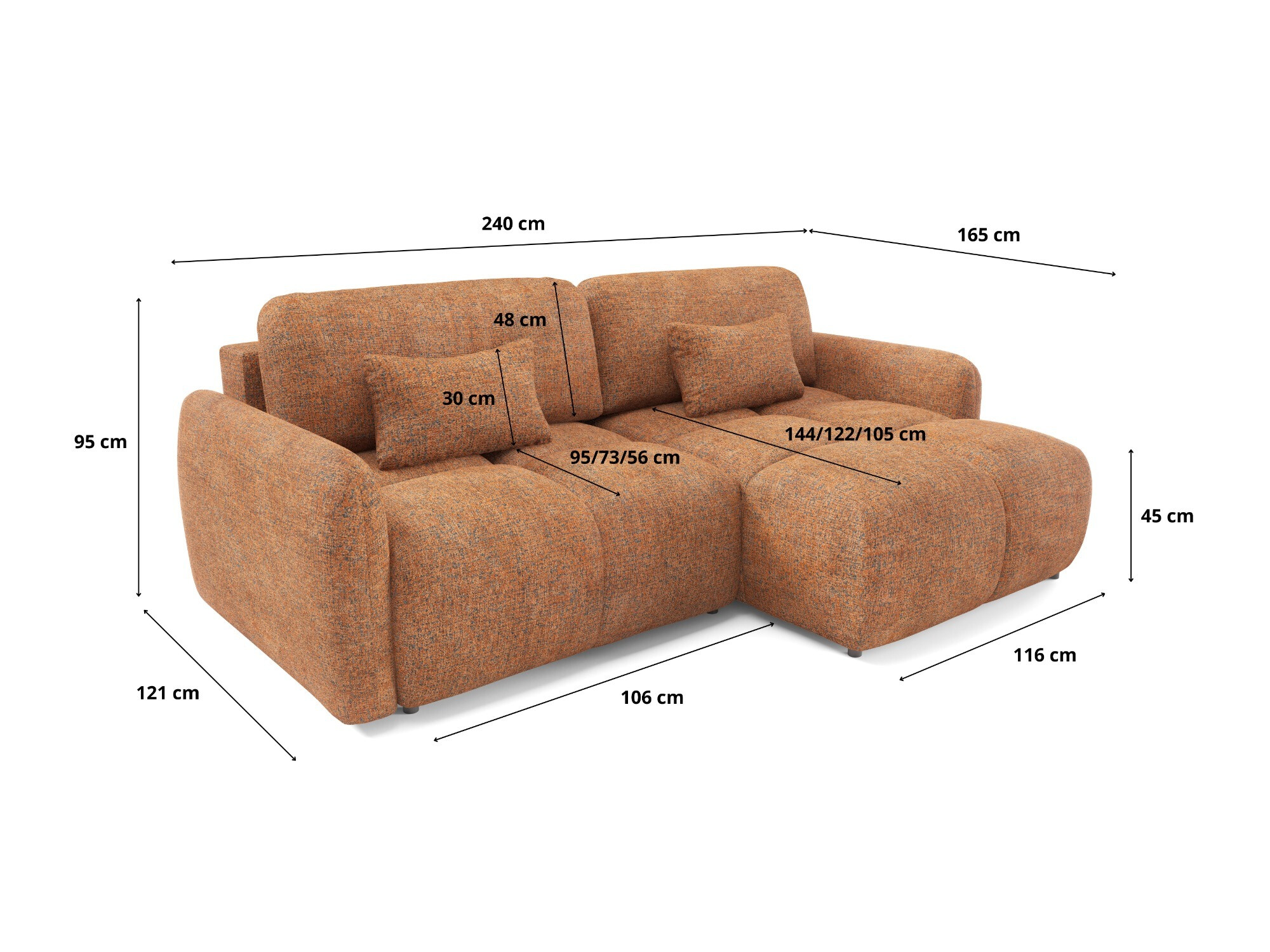 Ecksofa Franklin 219 (Bella 40)