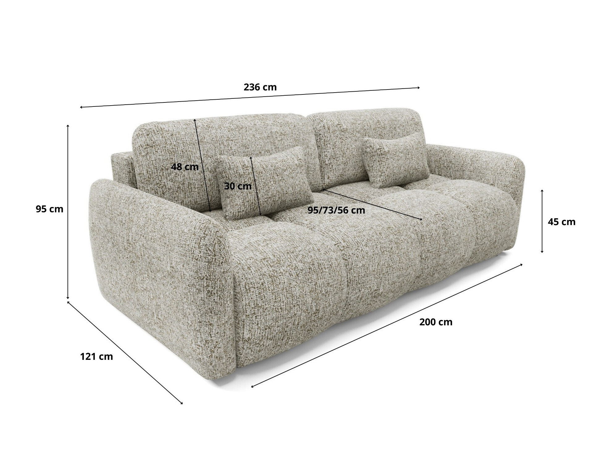 Schlafsofa Franklin 218 (Bella 15)