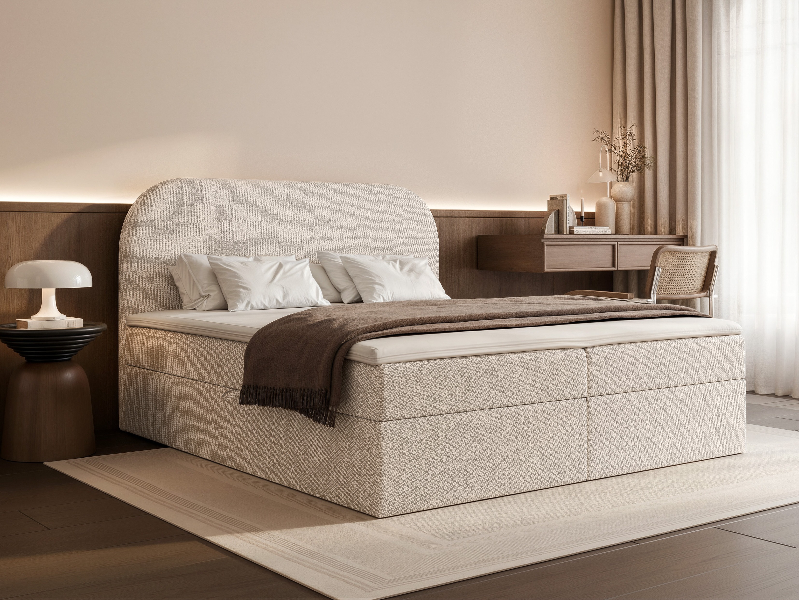 Boxspringbett Martinez 131 (Lumi 04)