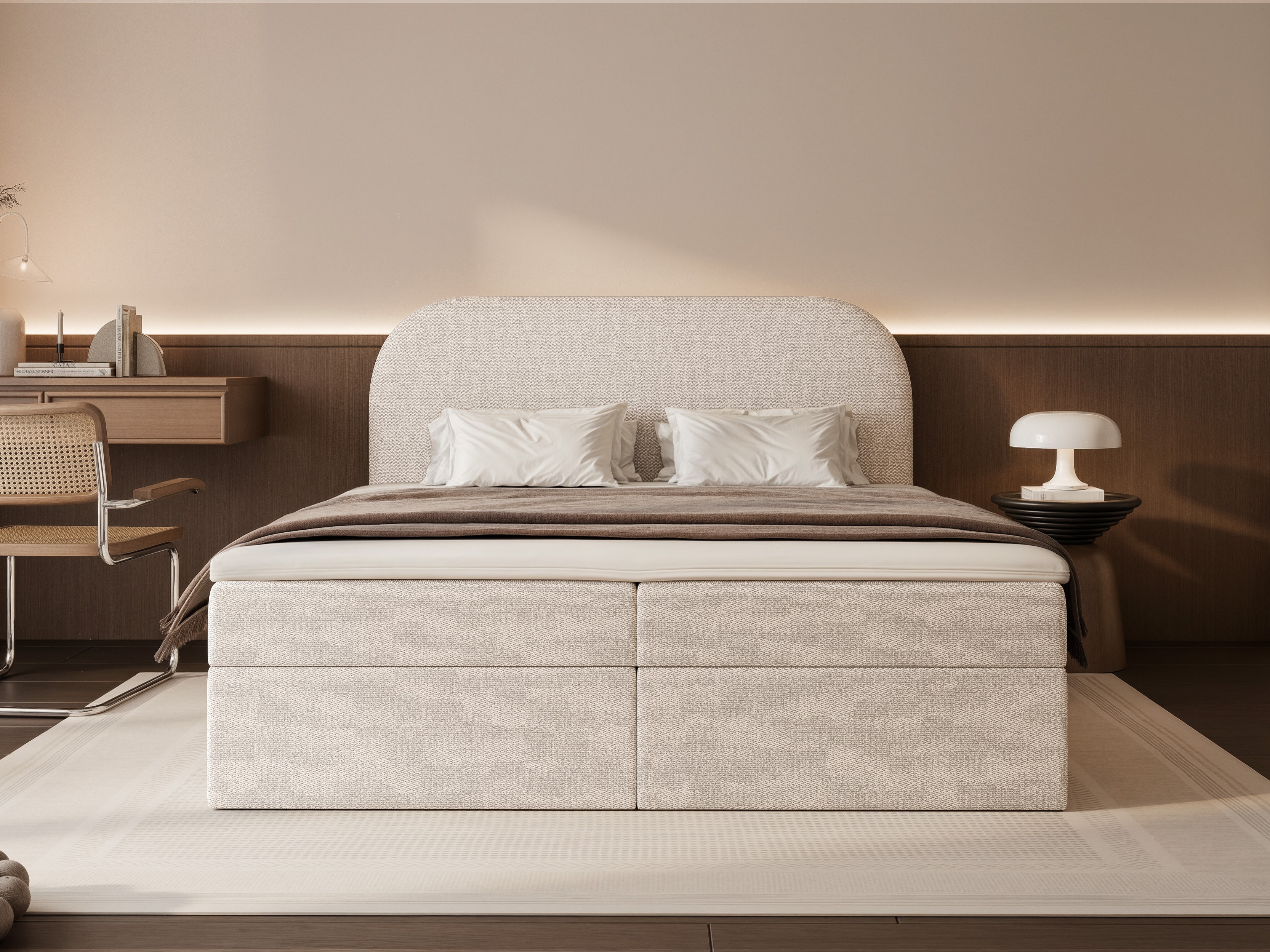 Boxspringbett Martinez 131 (Lumi 04)