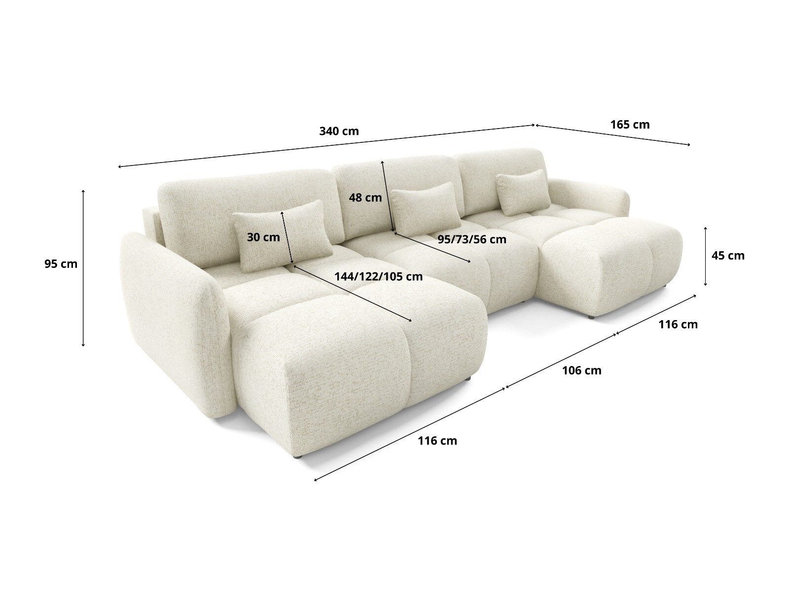 Ecksofa Franklin 220 (Bella 5)