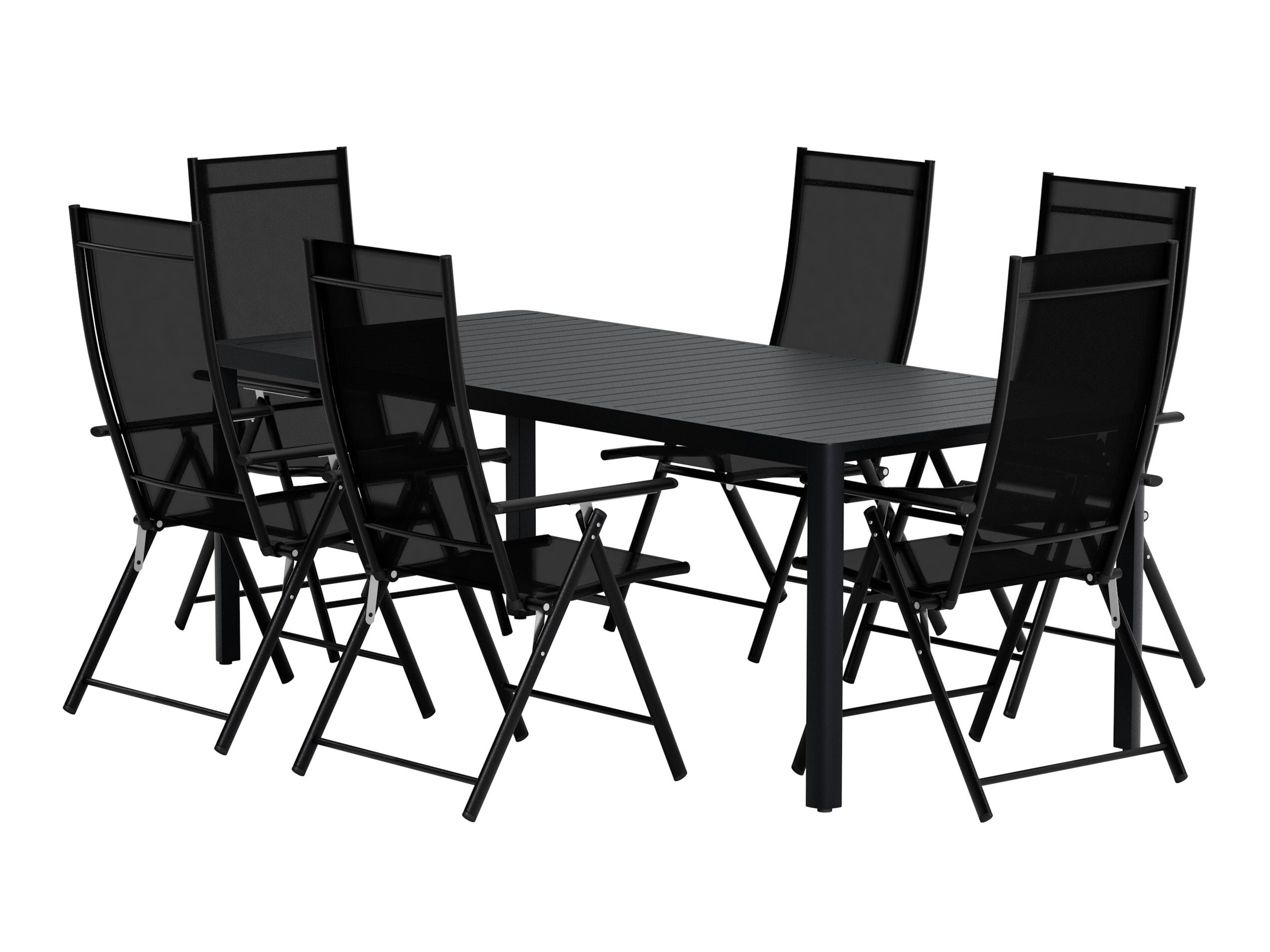 Tisch und Stühle Dallas 5256 (Schwarz)