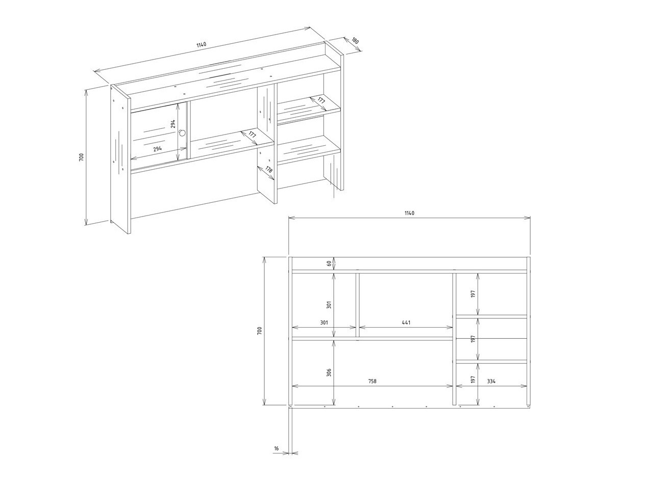 Schreibtisch Mandeville 376 (Weiss)