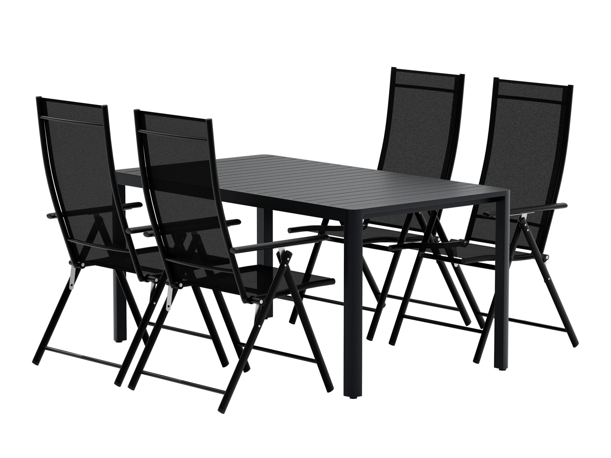 Tisch und Stühle Dallas 5255 (Schwarz)