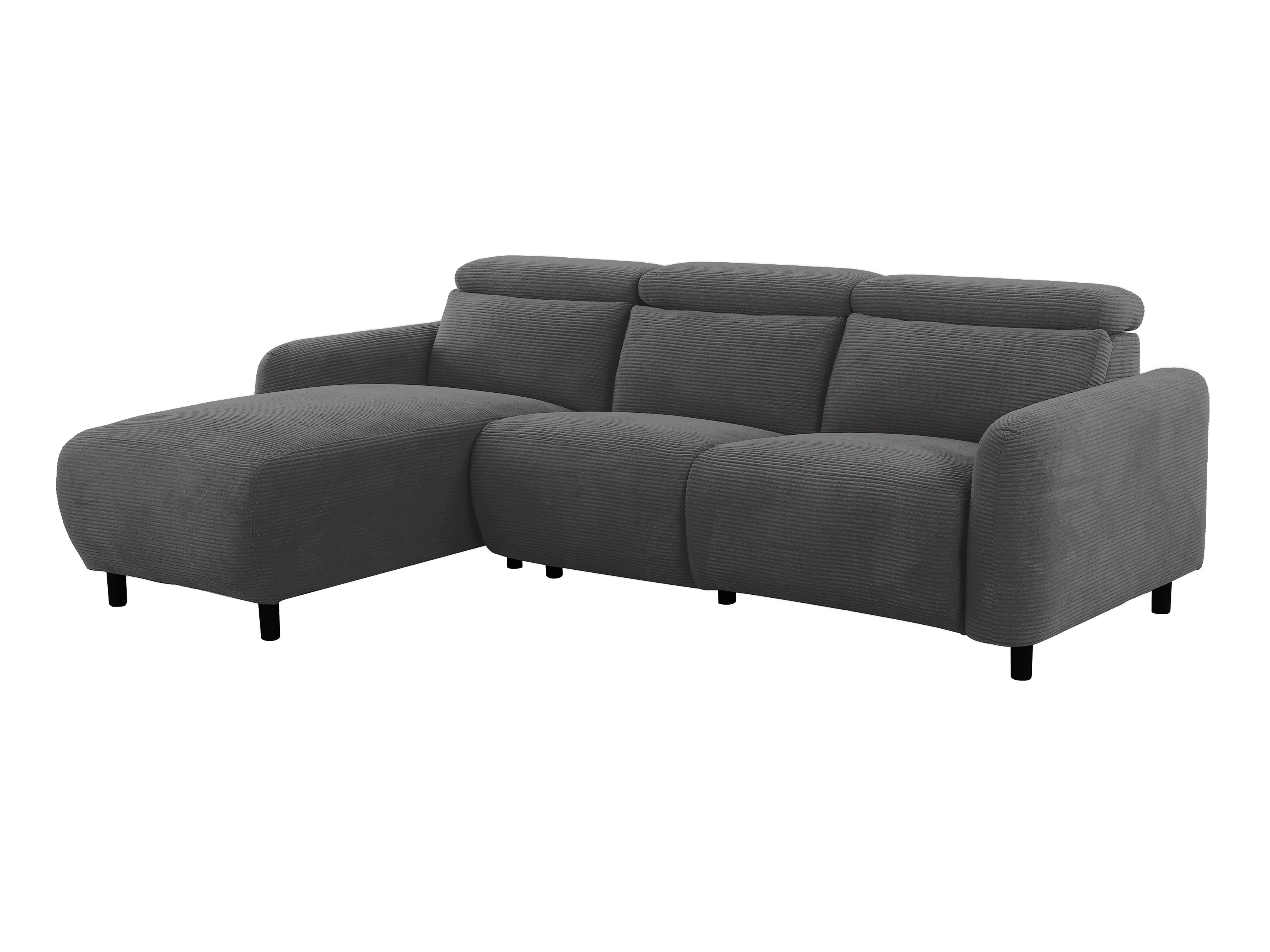 Ecksofa Liegesessel Denton 1510 (Dunkelgrau)