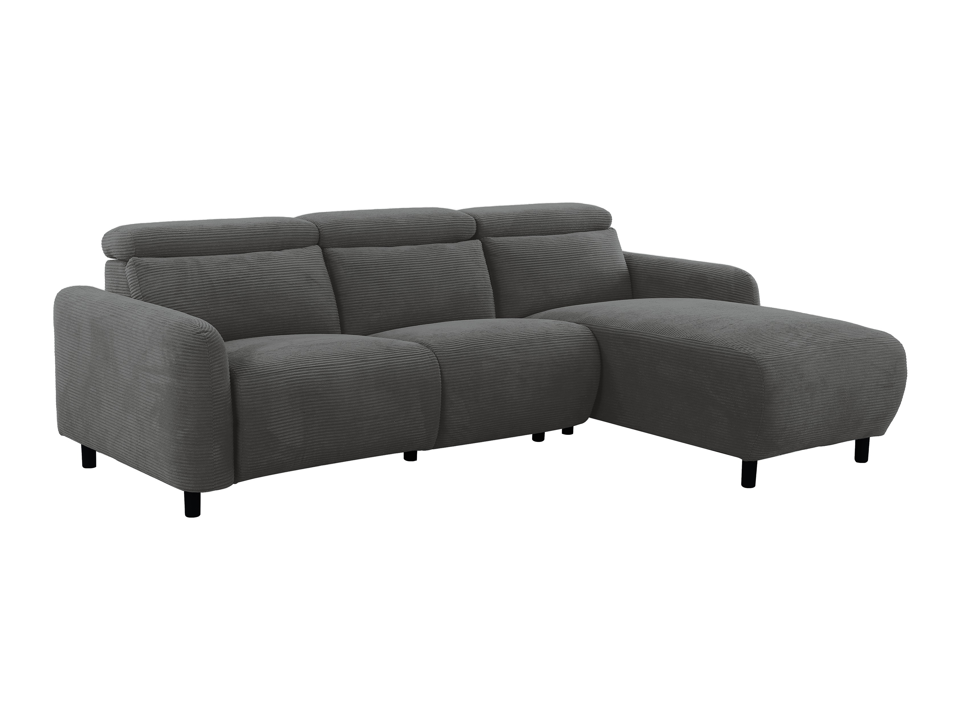 Ecksofa Liegesessel Denton 1510 (Dunkelgrau)