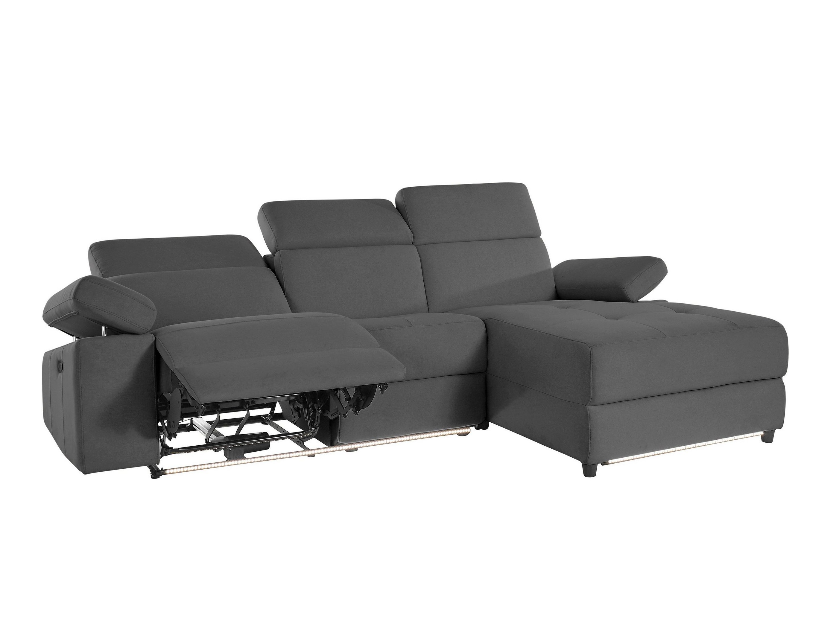 Ecksofa Liegesessel Denton 710 (Anthrazit)