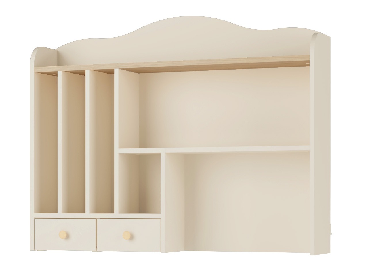 Wandregal Velferi 115 (Beige + Eichenholzoptik)