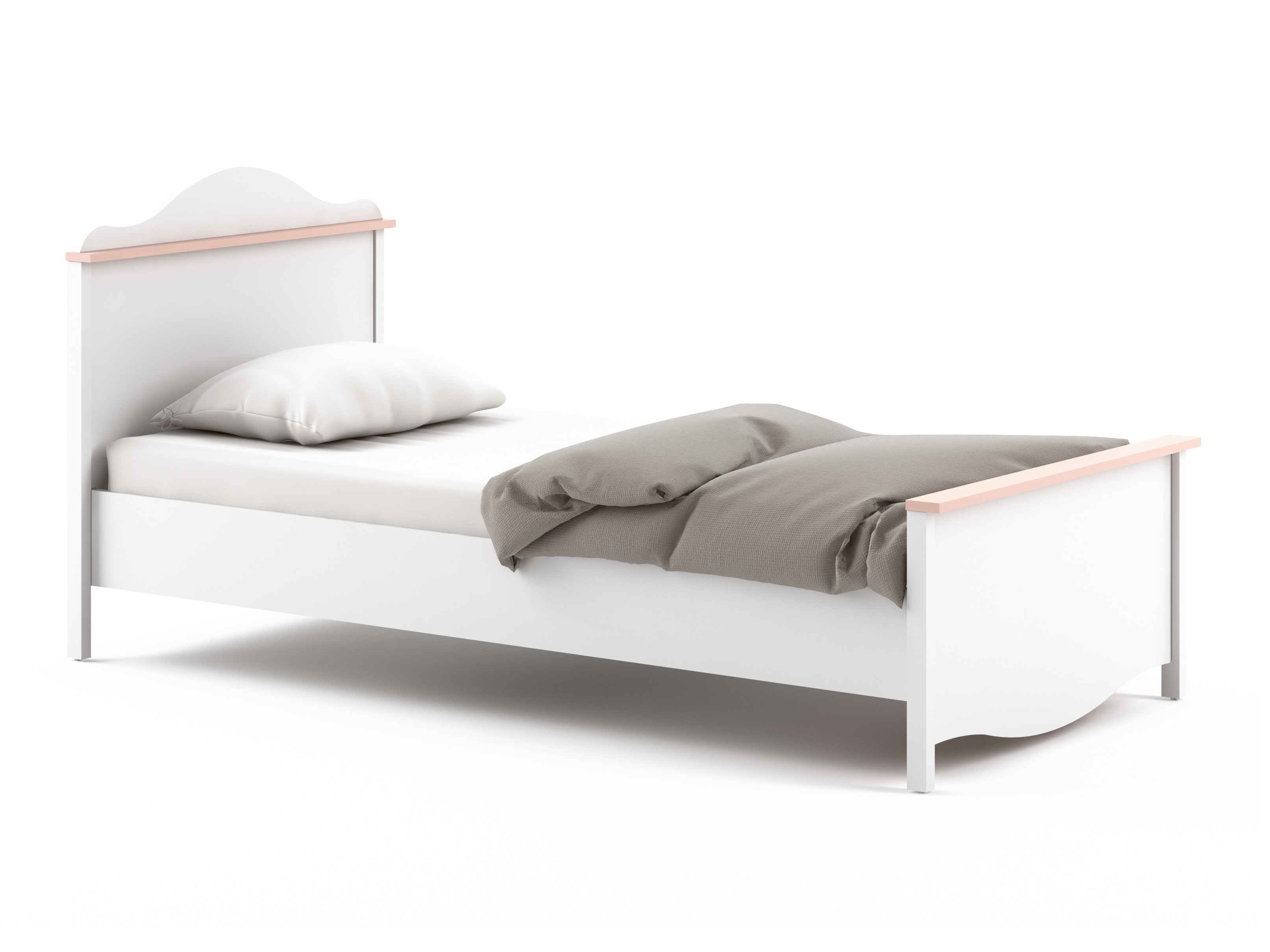Bett Velferi 118 (Weiss + Rosa)