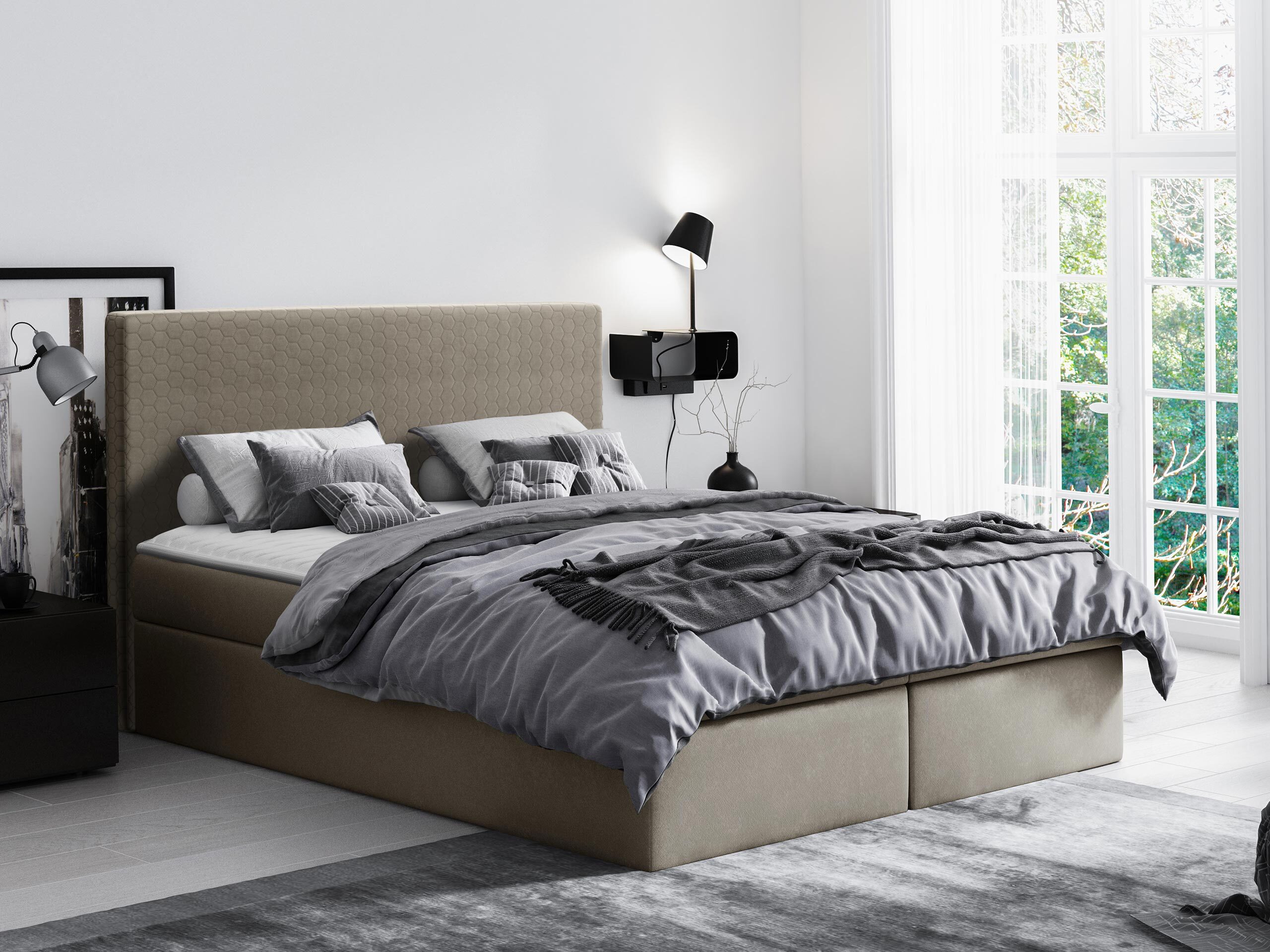 Boxspringbett Nix (Velluto 3)