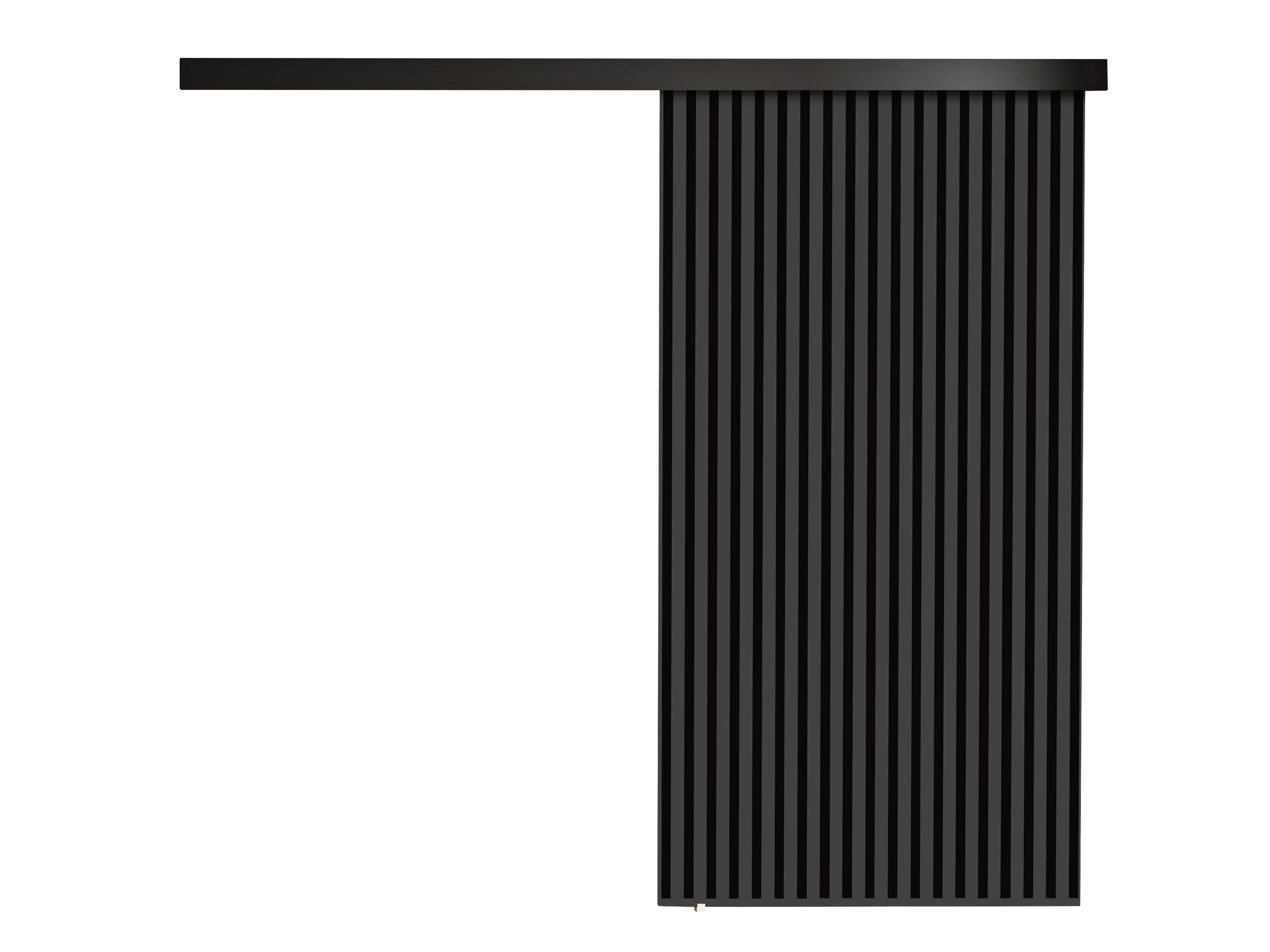 Schwebetür Dover 204 (Anthrazit + Schwarz)