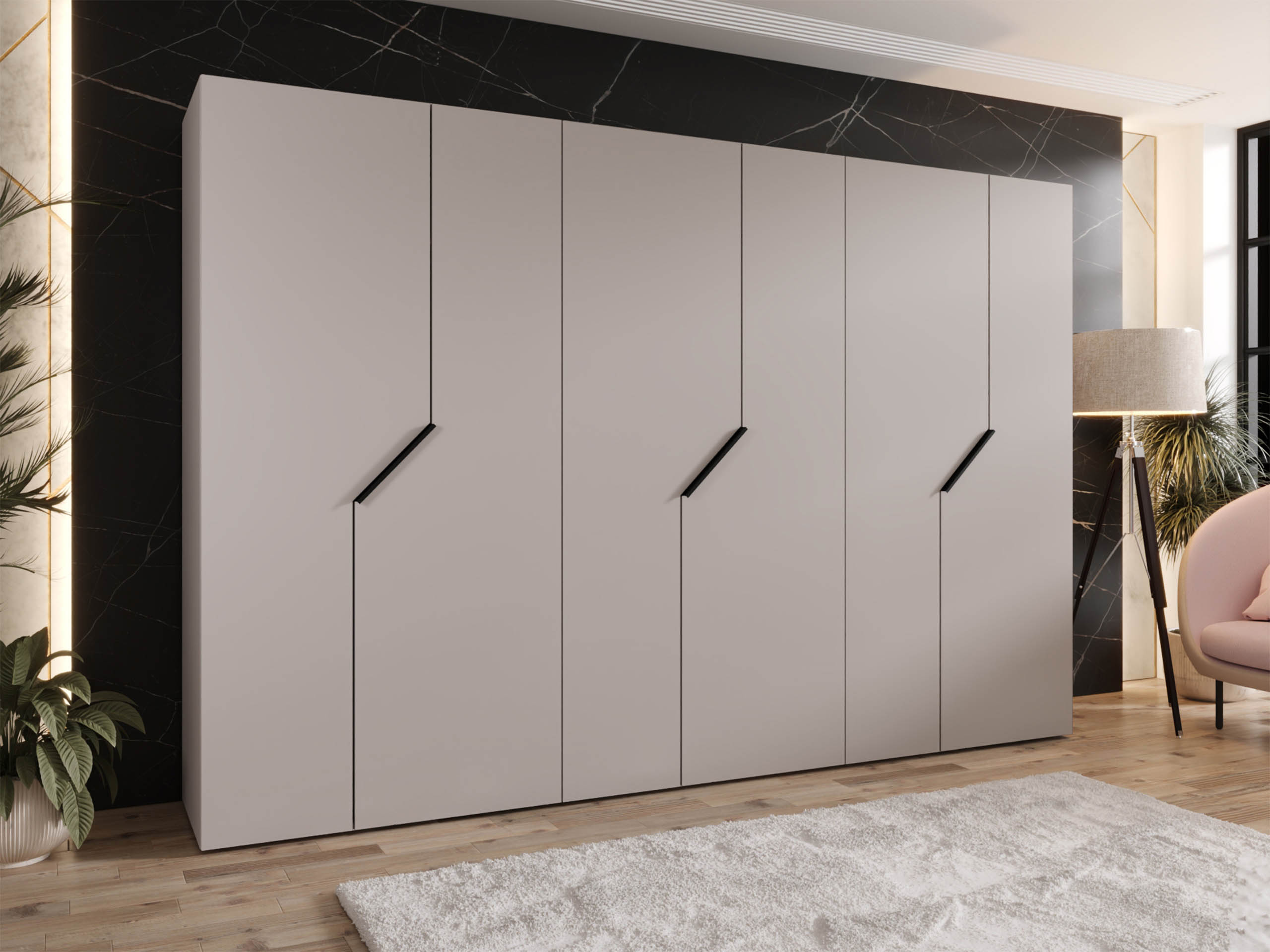 Kleiderschrank Hartford 596 (Kaschmir)