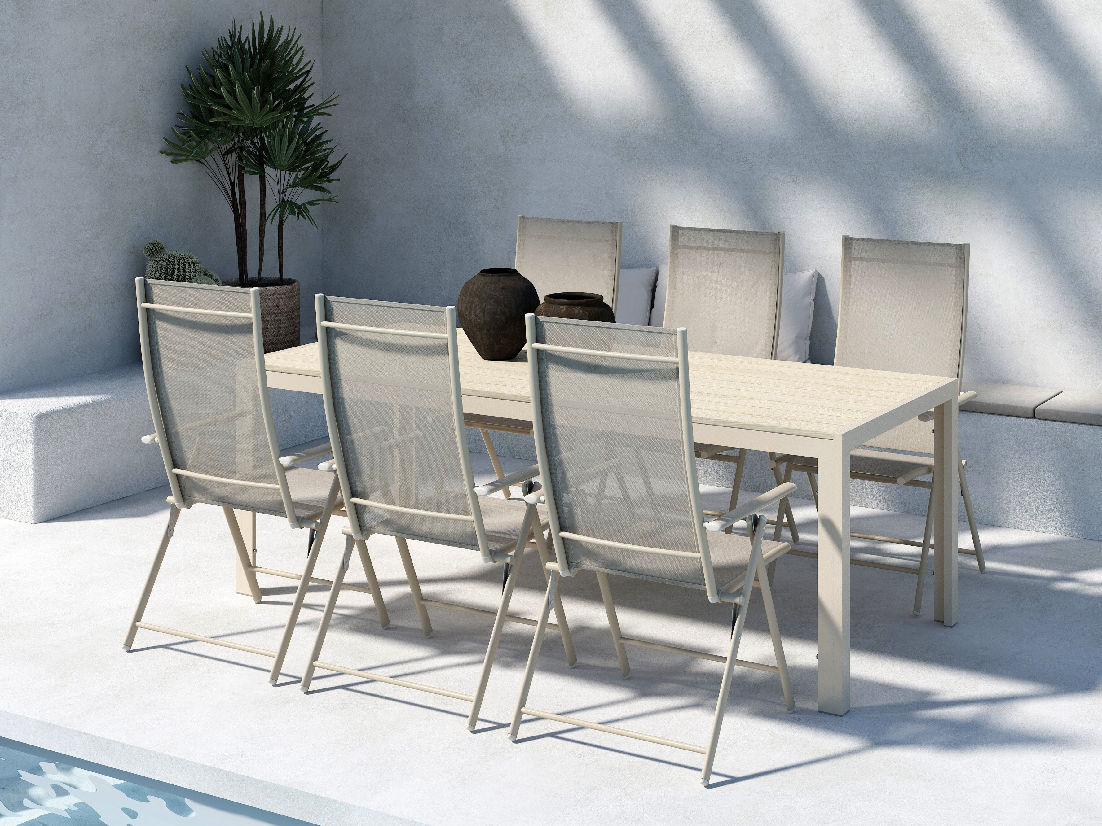 Tisch und Stühle Dallas 5263 (Beige)