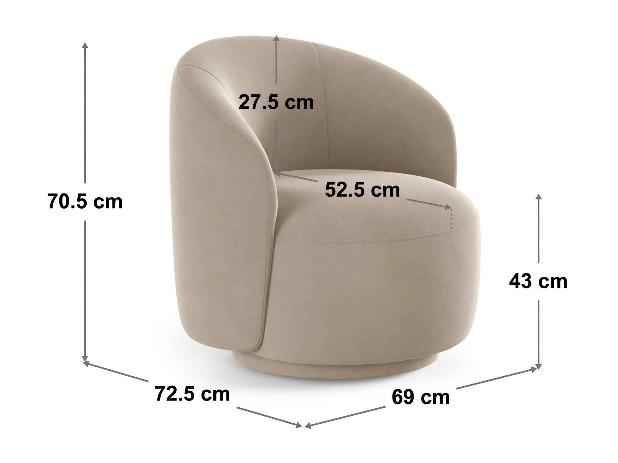 Sessel Beckley 353 (Coral 80)
