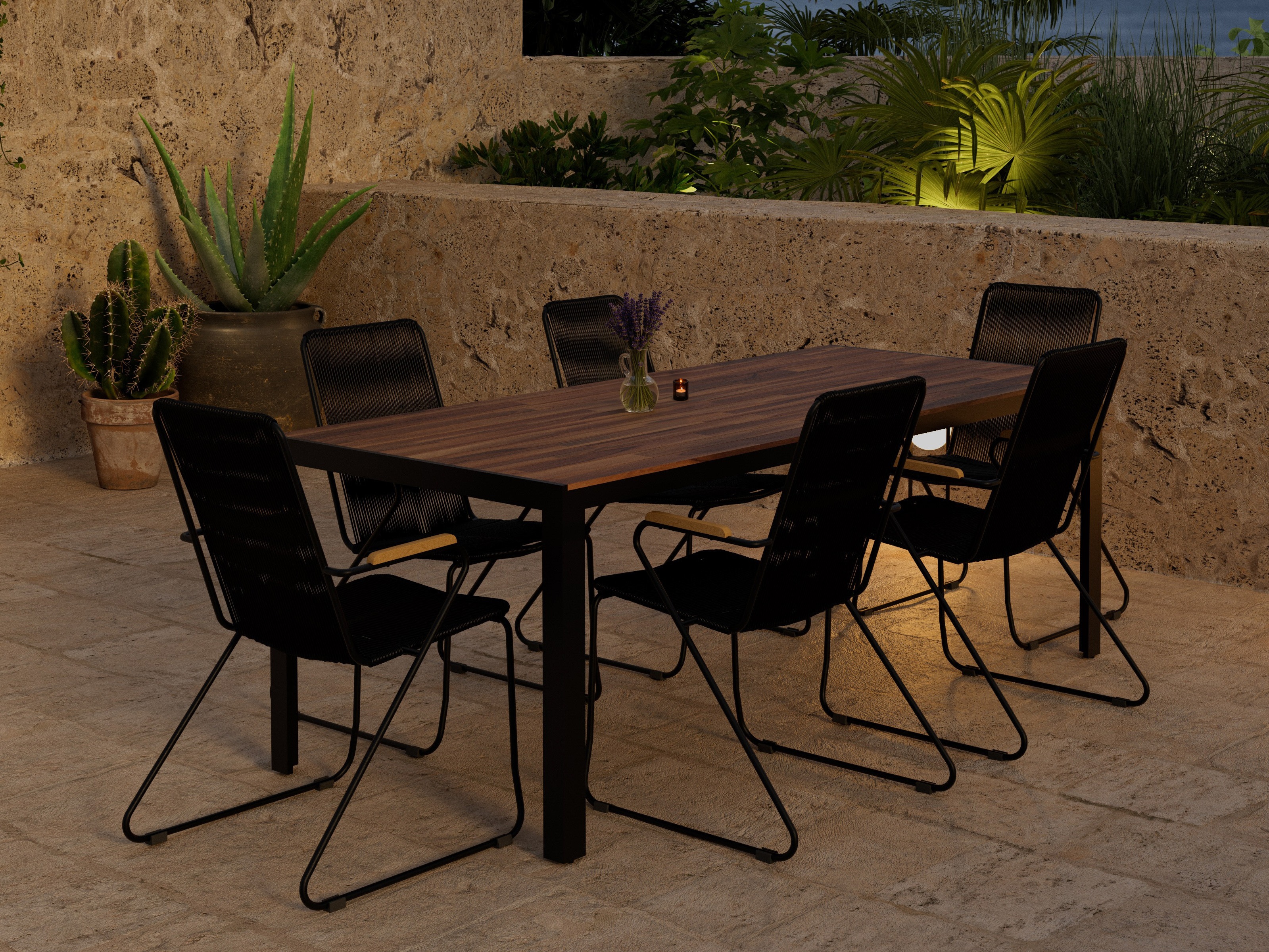 Tisch und Stühle Dallas 5273